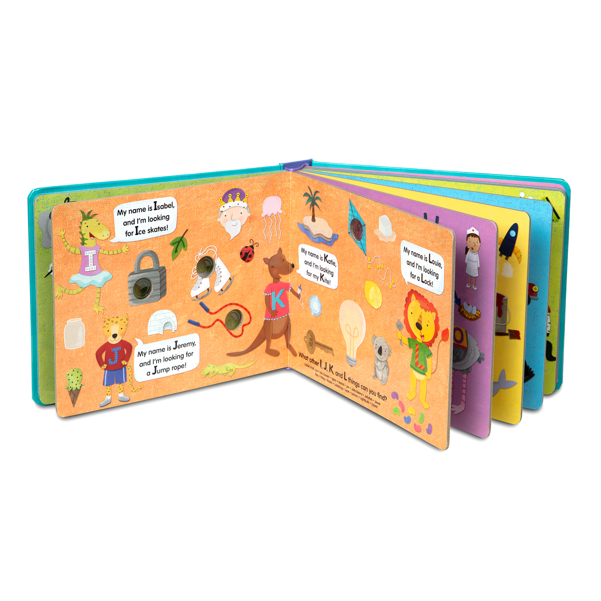 Poke-a-Dot - An Alphabet Eye Spy Board Book หนังสือปุ่มกด รุ่นตัวอักษร อ่านไป กดไป ดึงดูดความสนใจ สนุก! Melissa & Doug