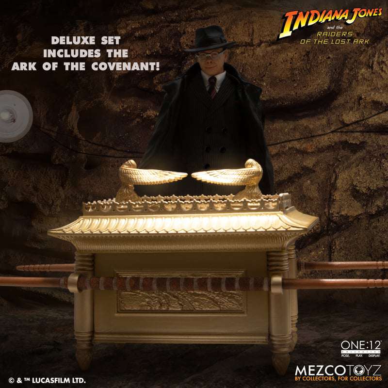 [พร้อมส่ง] Mezco One:12 Collective : Major Toht and Ark of the Covenant Deluxe Boxed Set
