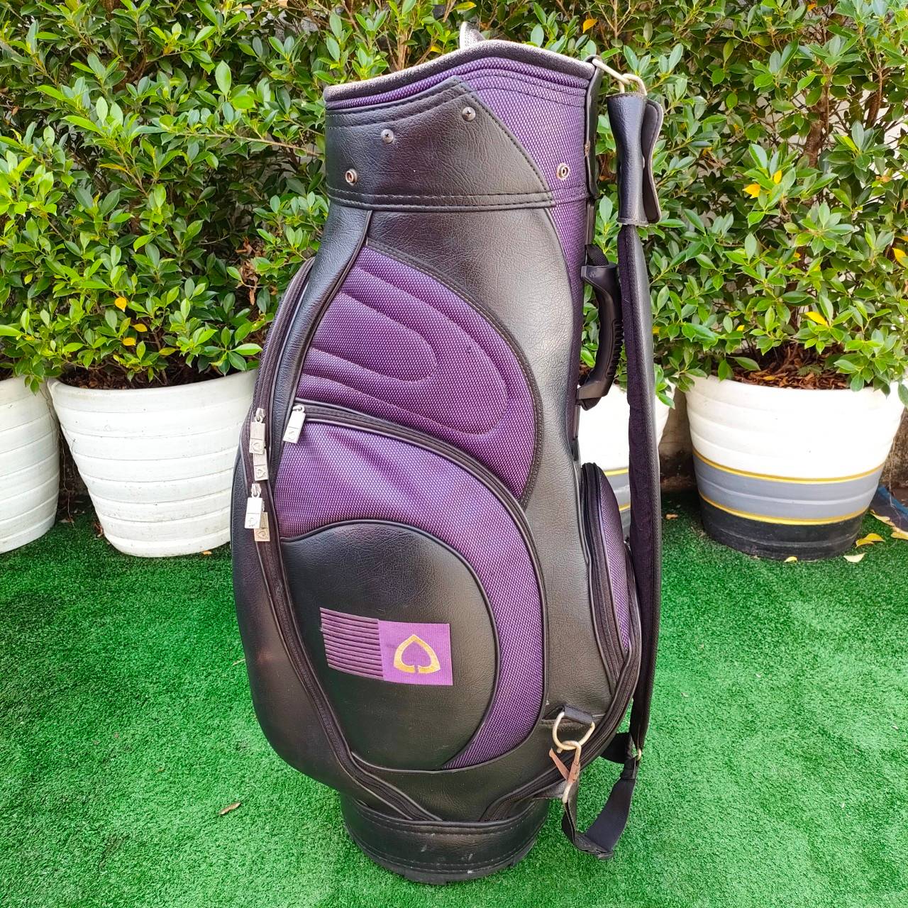 ถุงกอล์ฟ SCB มือสอง ถุงหนังสลับกับผ้า สวยเลยครับ