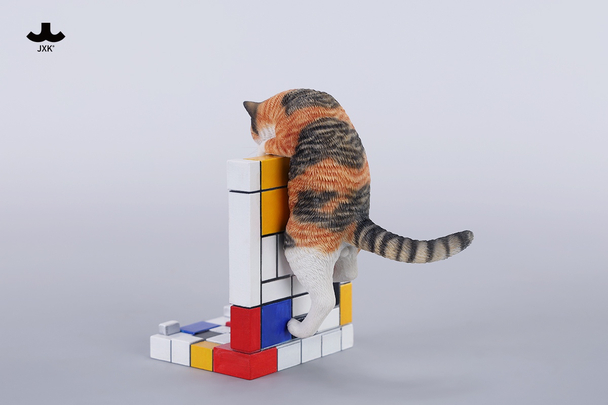 [สั่งจอง]JXK 1/6 : Mondrian Wall-Climbing Cat Statue