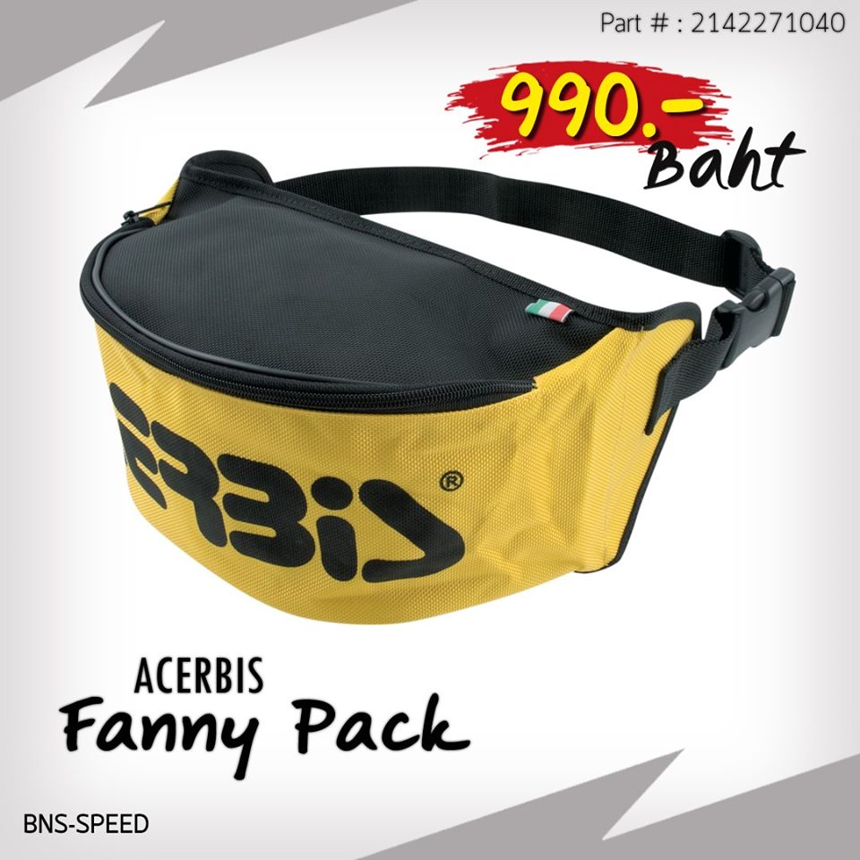 กระเป๋าคาดเอว Acerbis Fanny Bum Bag Black & Yellow