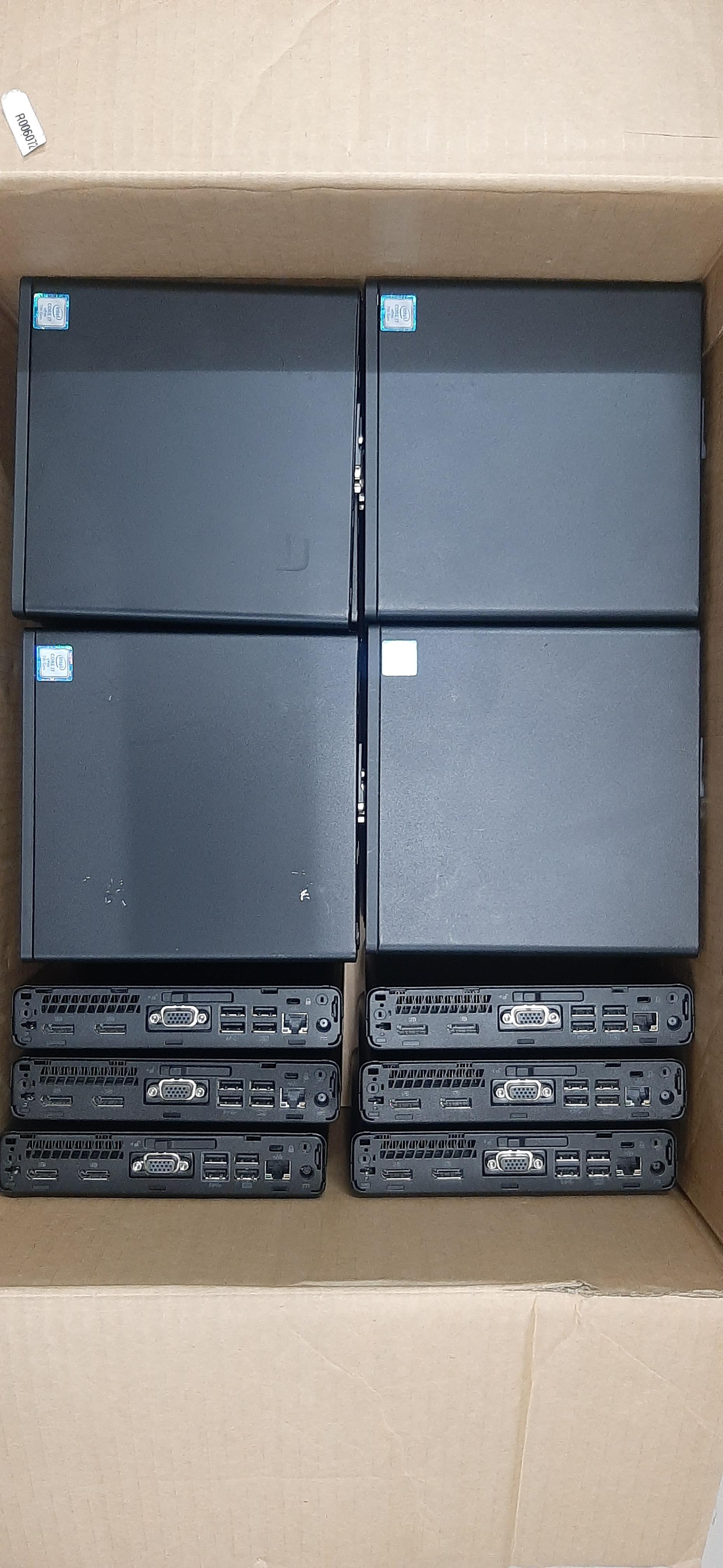 PC Mini มือสอง ประกันร้าน HP EliteDesk 800 G3 Mini + Adapter มี cpu i7-7700T เอาไปใส่ แรม hdd ใช้ได้เลย