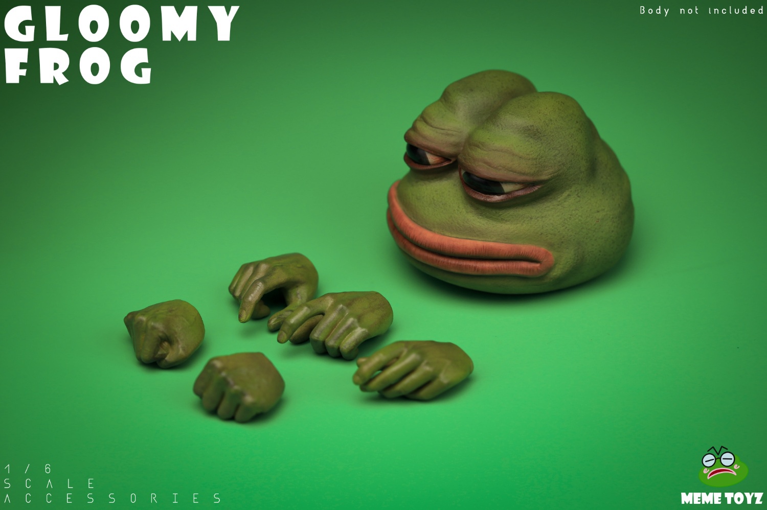 [สั่งจอง] Meme Toyz MTZ001 1/6 : Gloomy Frog Head Sculpt and Hand Set