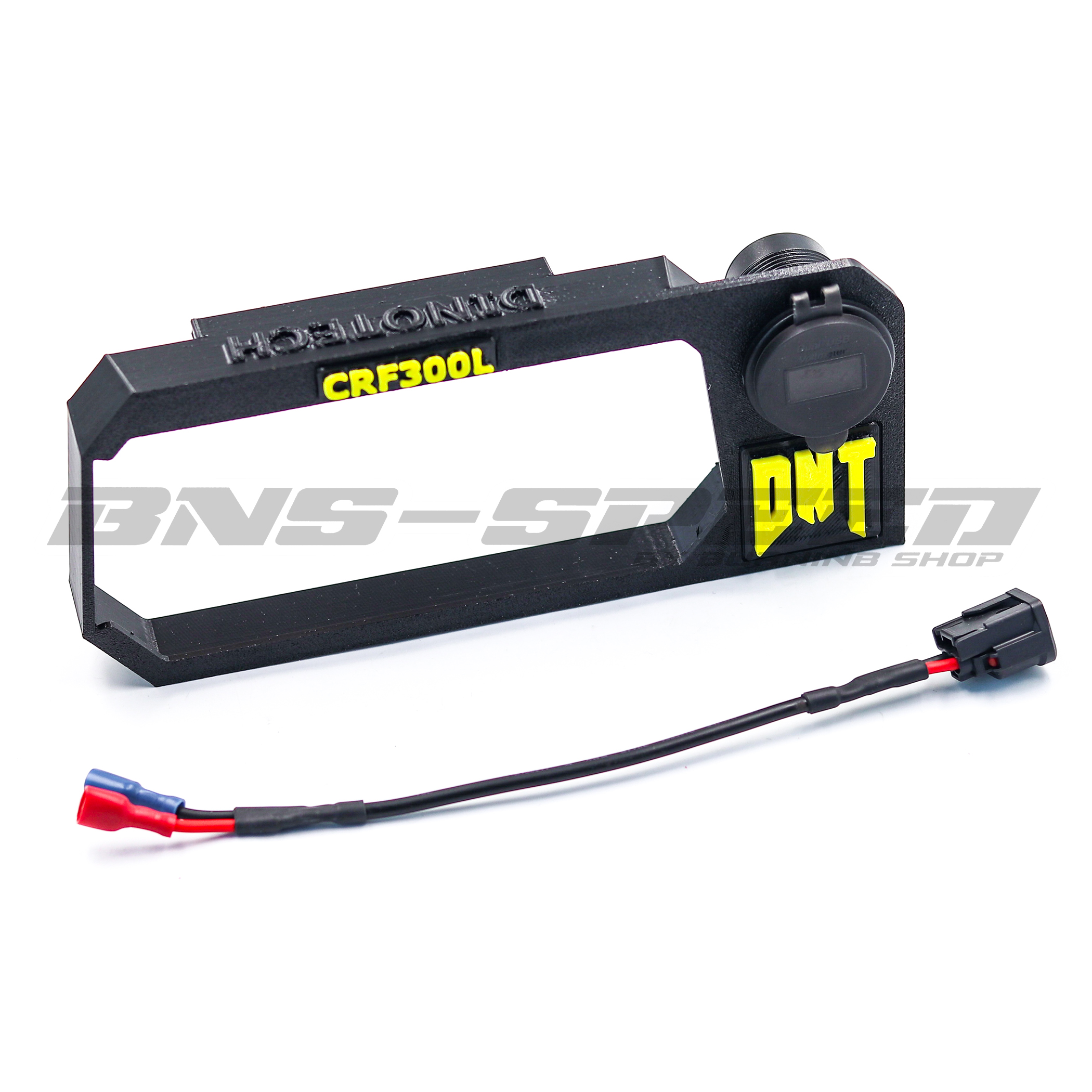 การ์ดเรือนไมล์ Dinotech สีดำ CRF300L พร้อมที่ชาร์ท USB 5.V 2.1A 2 ช่อง
