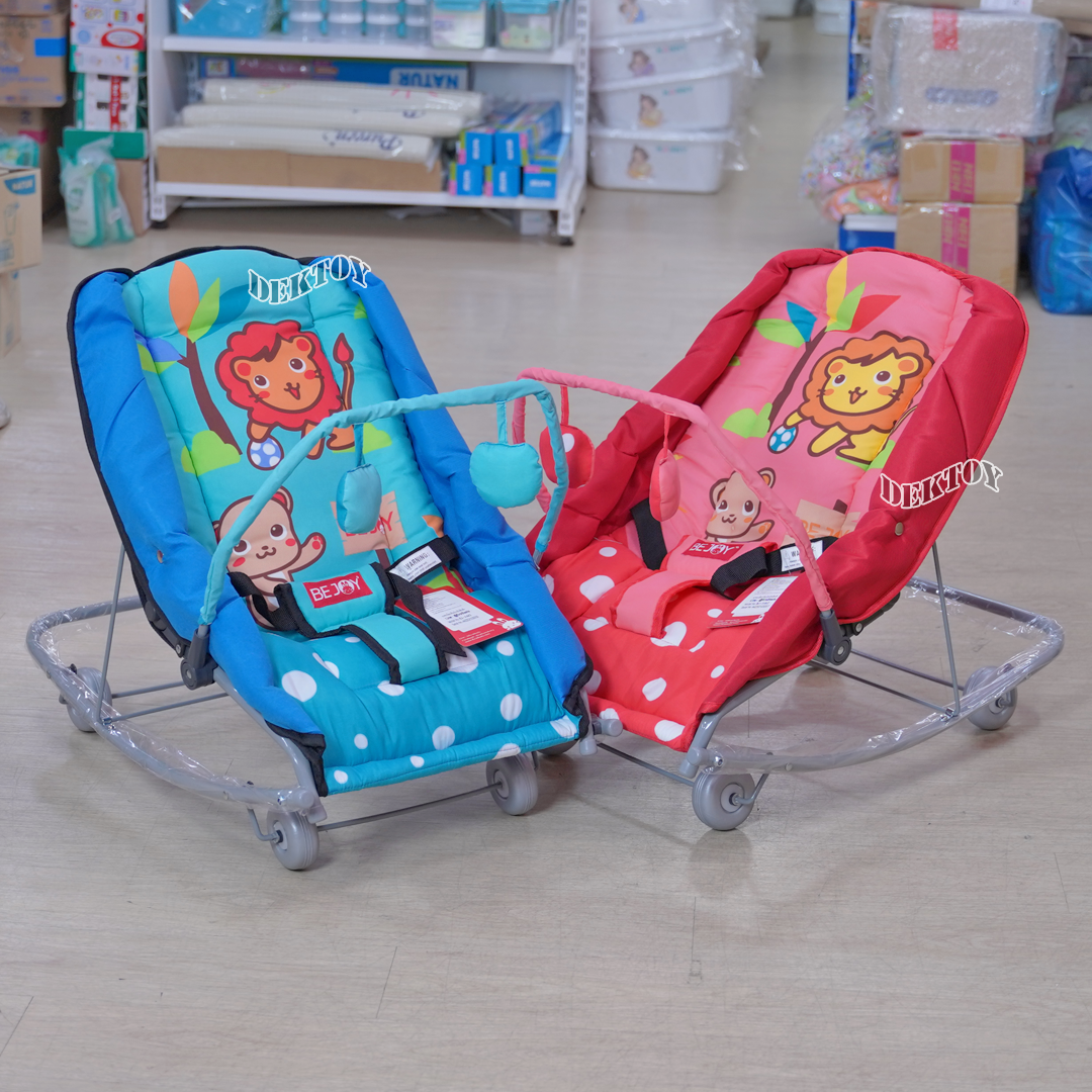 Firstfeels BEJOY เปลโยกเด็ก เปลโยกเด็กสำหรับนอนเล่น BJ A442 ลายสิงโต