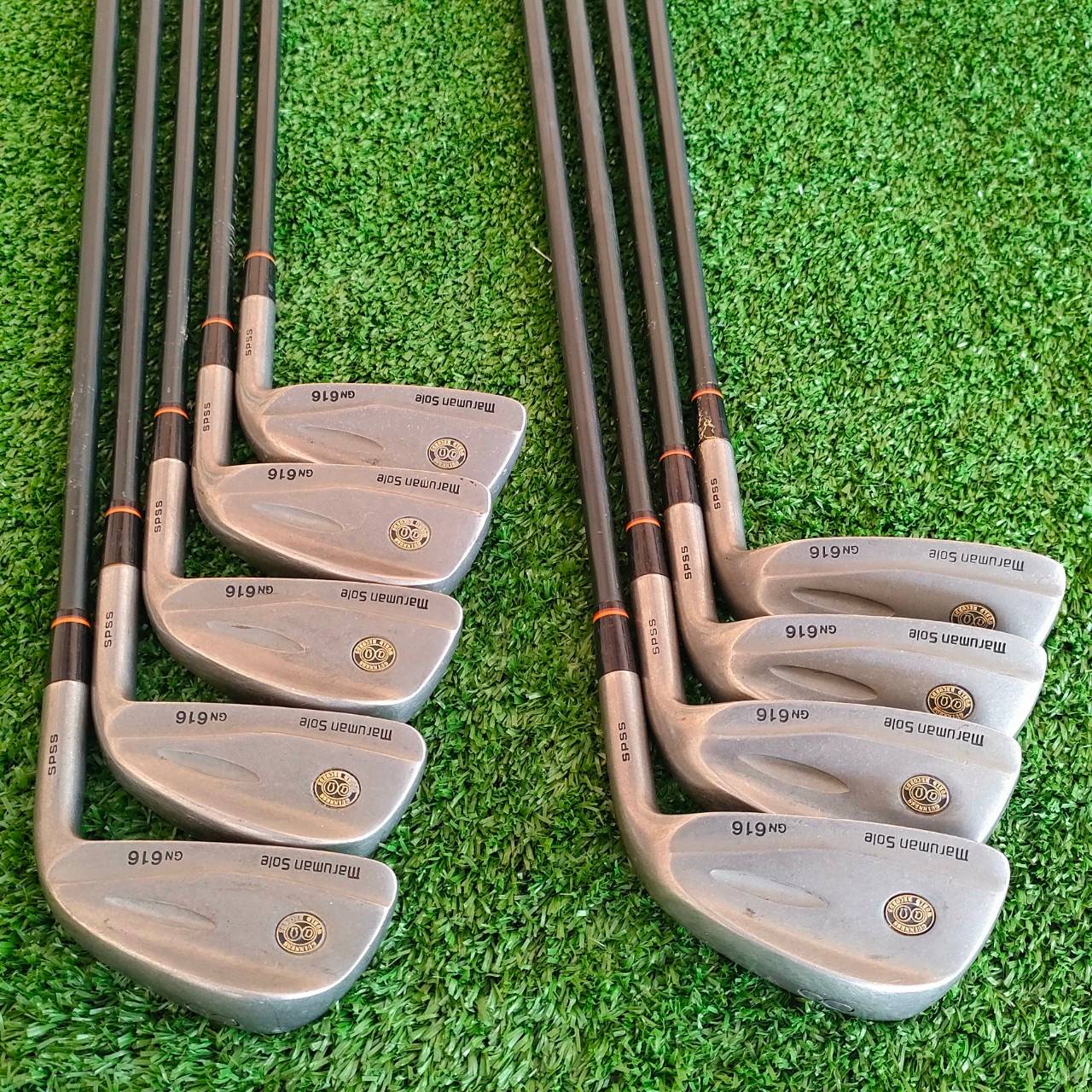 ชุดเหล็ก MARUMAN SOLE GN616 มีเหล็ก 3-9 เเละ PW AW ก้าน HECT3500 GF FLEX R