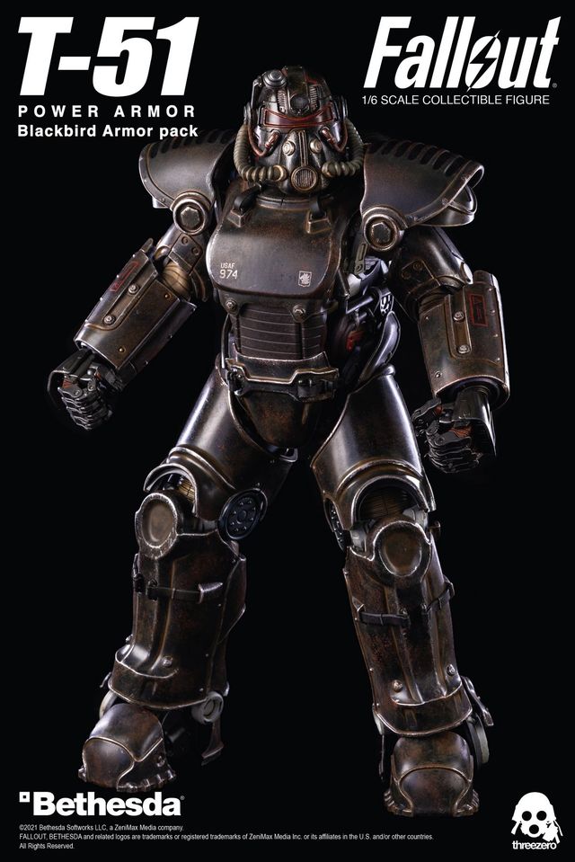 [สั่งจอง]ThreeZero X Bethesda 3Z0179 1/6 scale Fallout : T51 blackbird armor pack
