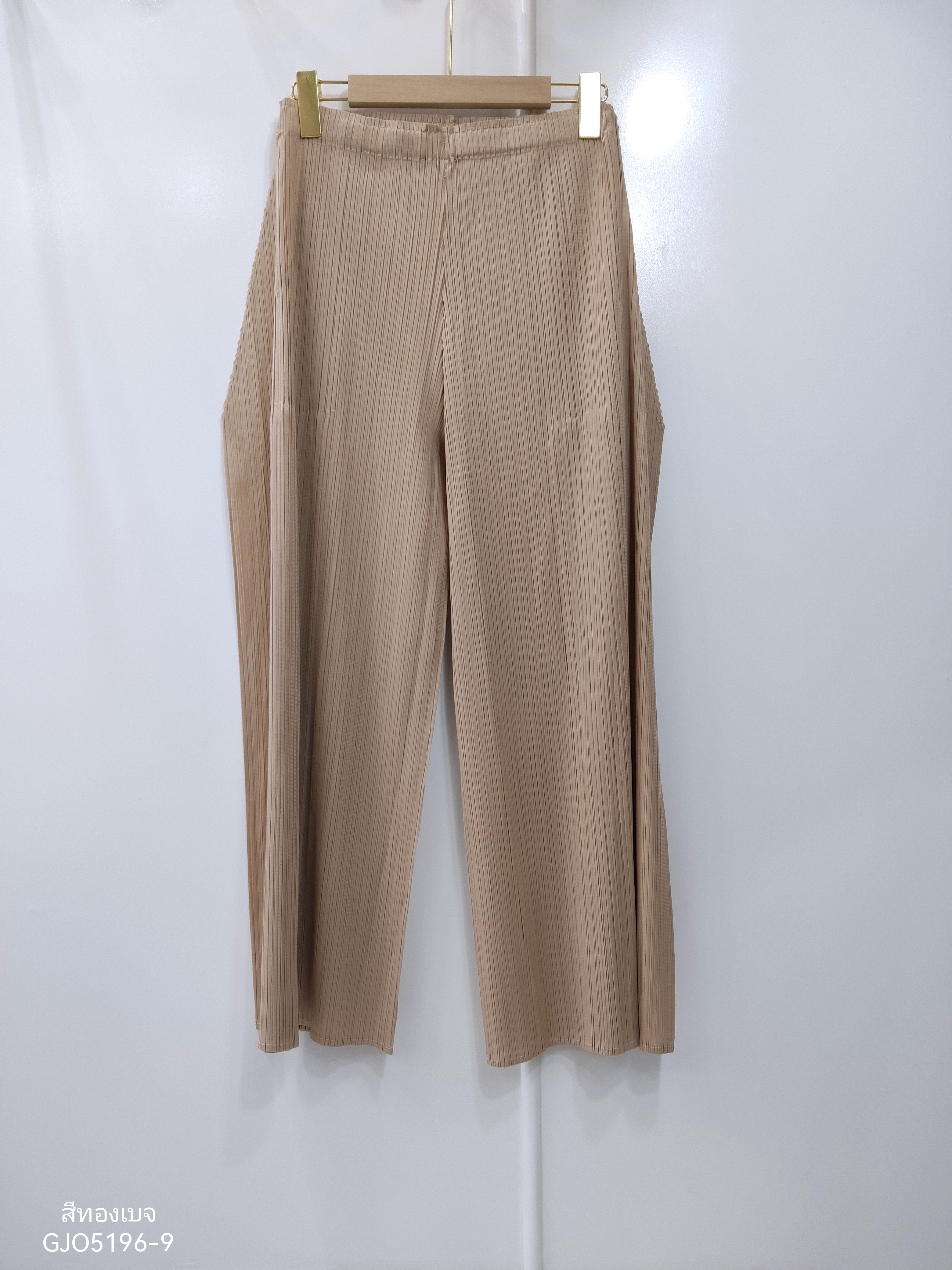 ปรับราคาลง20%!! ยาว36 นิ้ว! 2MUAY รุ่น GJO5196-9 กางเกงพลีทคุณภาพ STRAIGHT LEG DRAPED SIDE PLEATED PANT 5 สี FREE SIZE