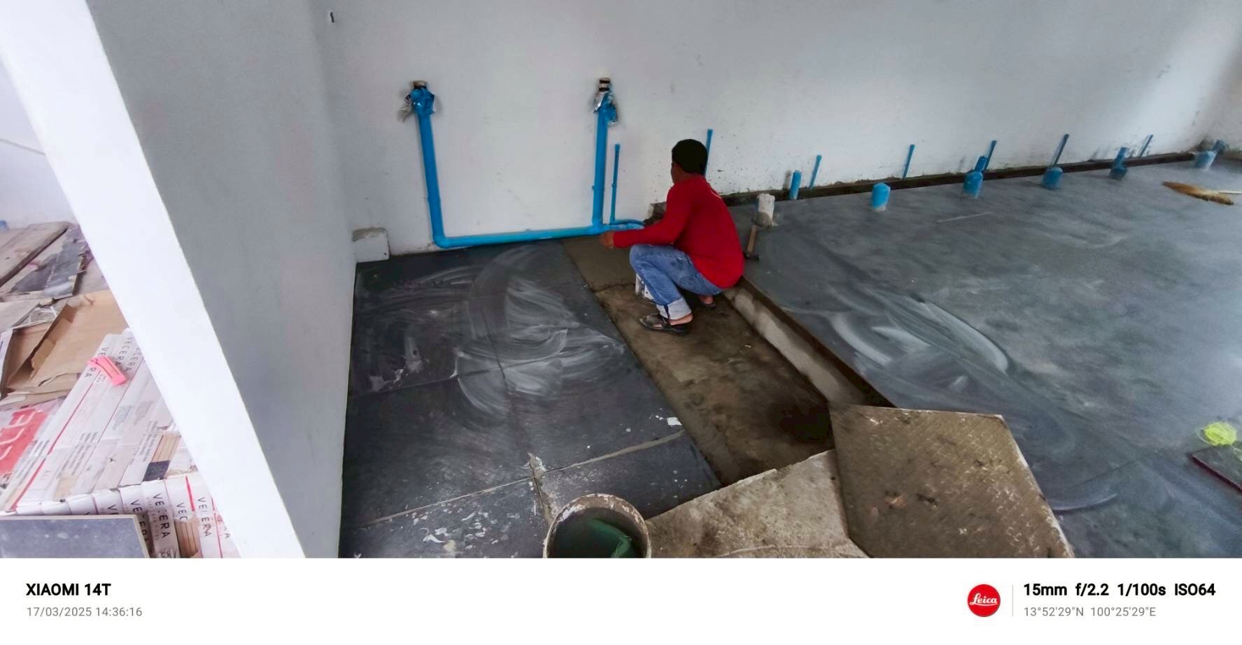 งานสร้างห้องน้ำ วัดบางแพรก จ.นนทบุรี