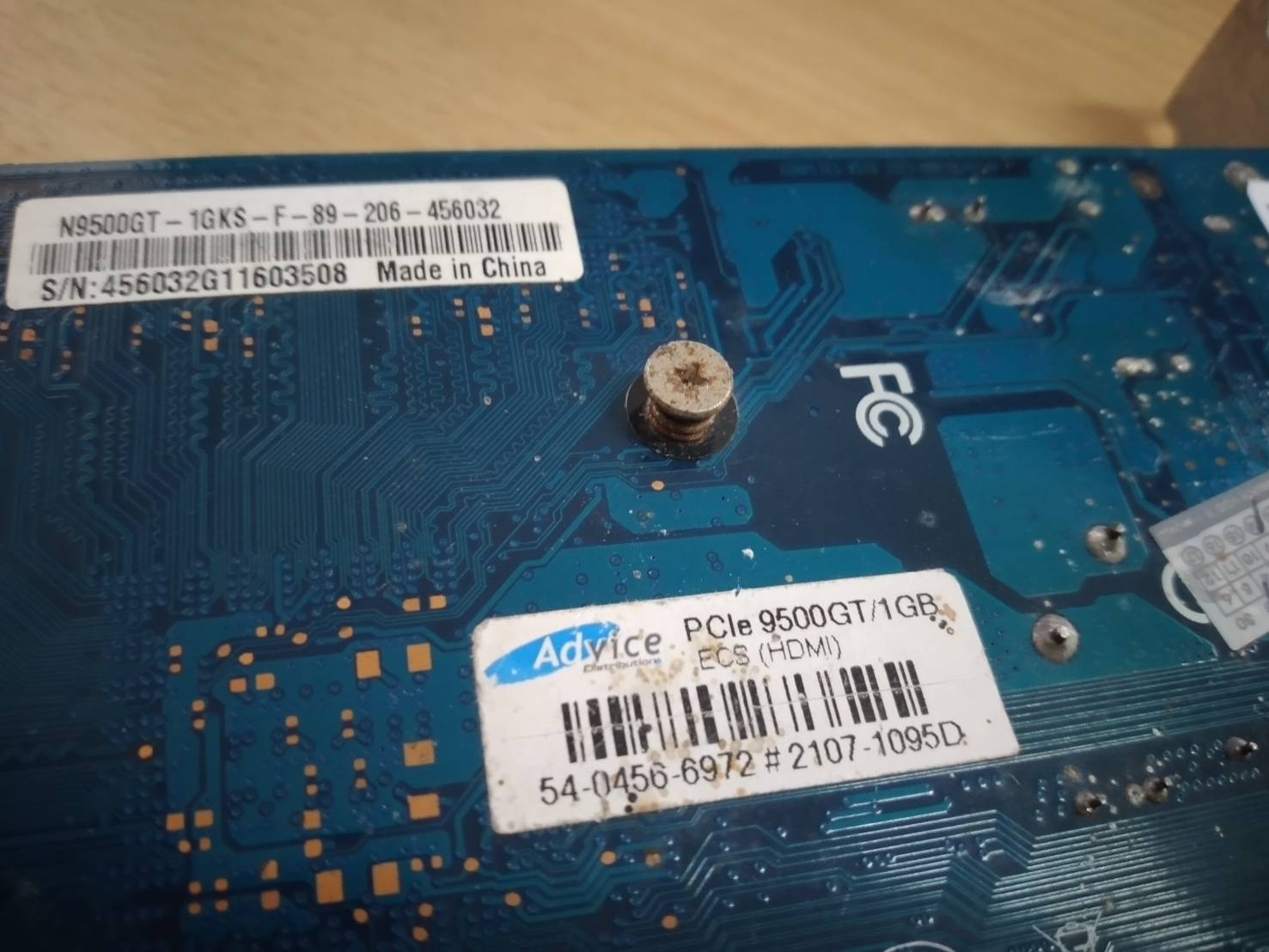 การ์ดจอ ECS N9500GT-1GKS-F (V1.0) DDR2 1GB 128 BIT