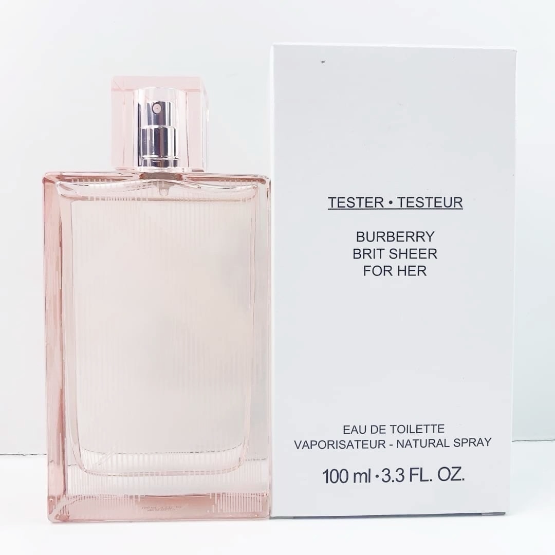 Burberry Brit Sheer For Her EDT 100ml กล่องเทส น้ำหอมกลิ่นฟรุ้ตตี้ฟลอรัล