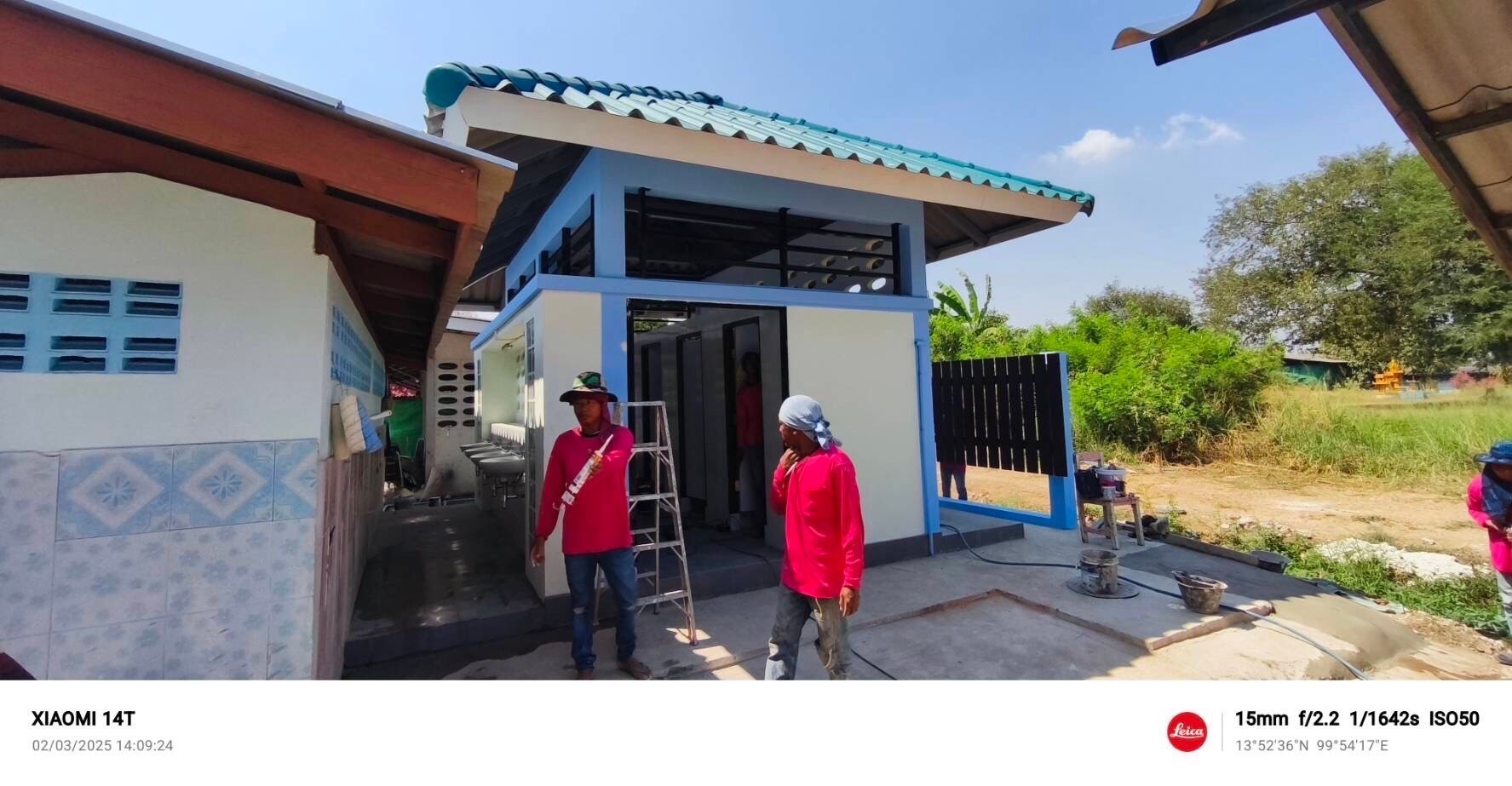 งานสร้างห้องน้ำ รร.วัดหนองเสือ อ.บ้านโป่งจ.ราชบุรี