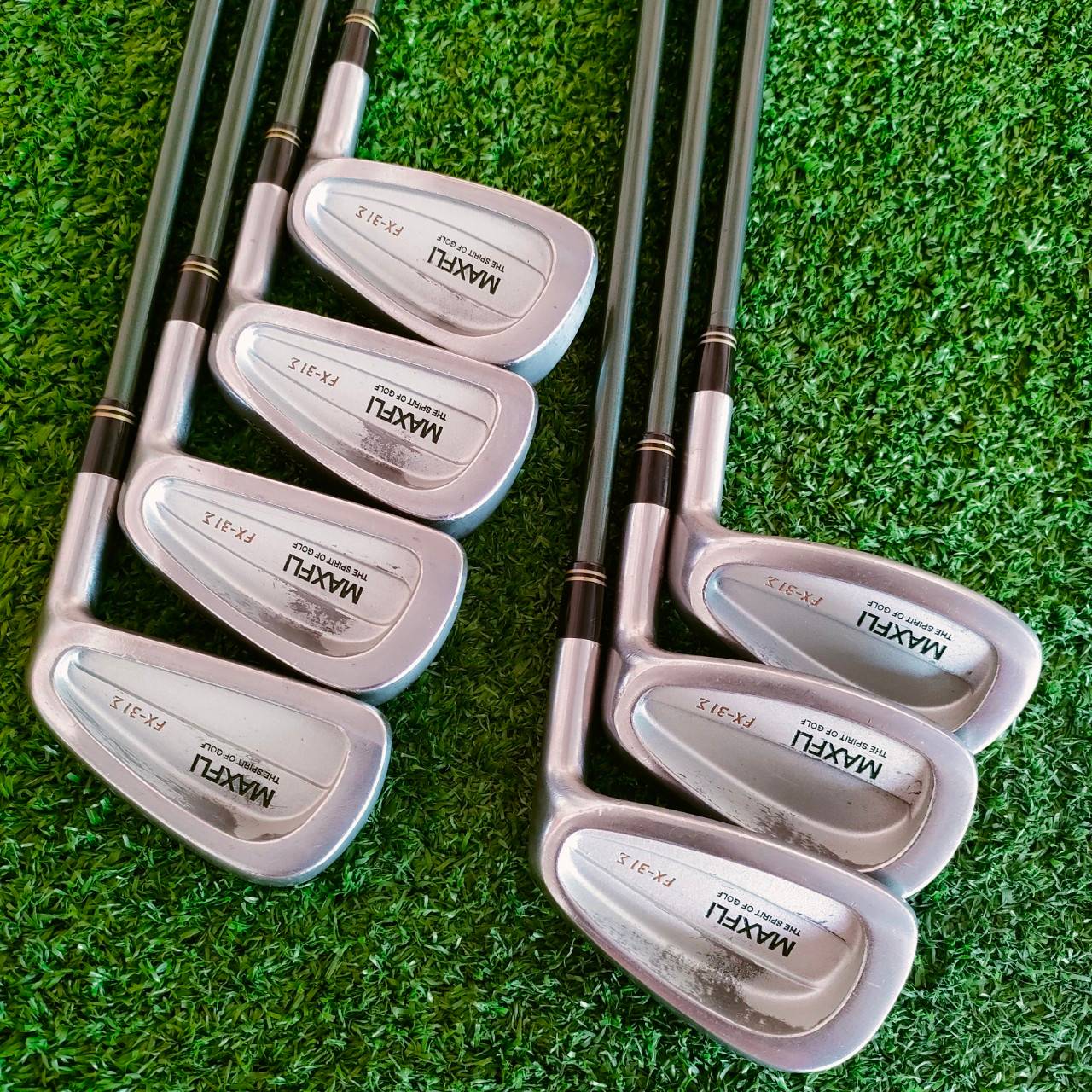 ชุดเหล็ก DUNLOP MAXFIL THE SPIRIT OF GOLF FX-31 มีเหล็ก 5-9 เเละ PW SW ก้าน FARJECT WT-60 FLEX R เหล็กพรีเมี่ยมจากประเทศญี่ปุ่น!! ไม้กอล์ฟมือสอง ของแท้ BY NakaraLuxurious