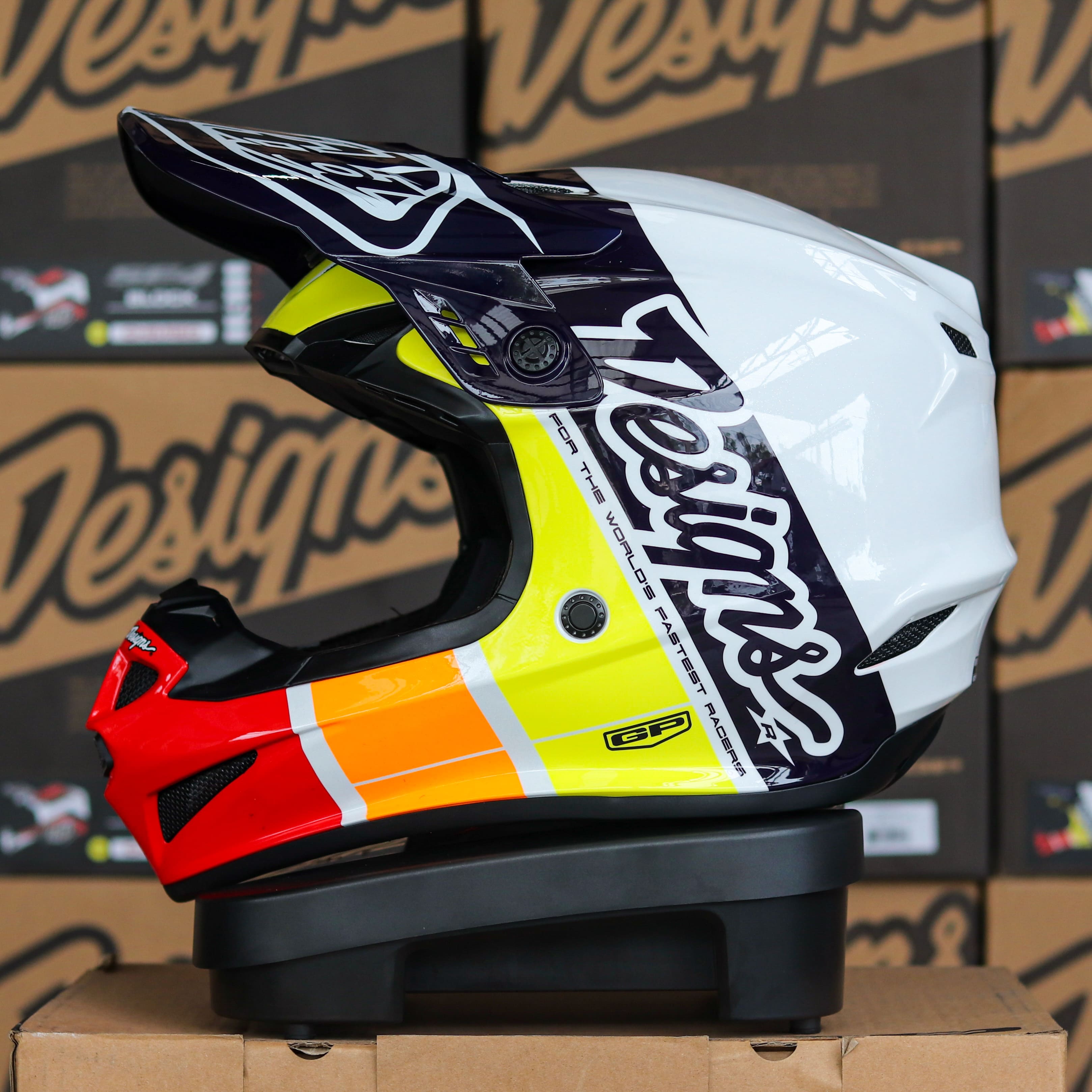 หมวกกันน็อค Troy Lee Designs GP Helmet Runner Sunrise