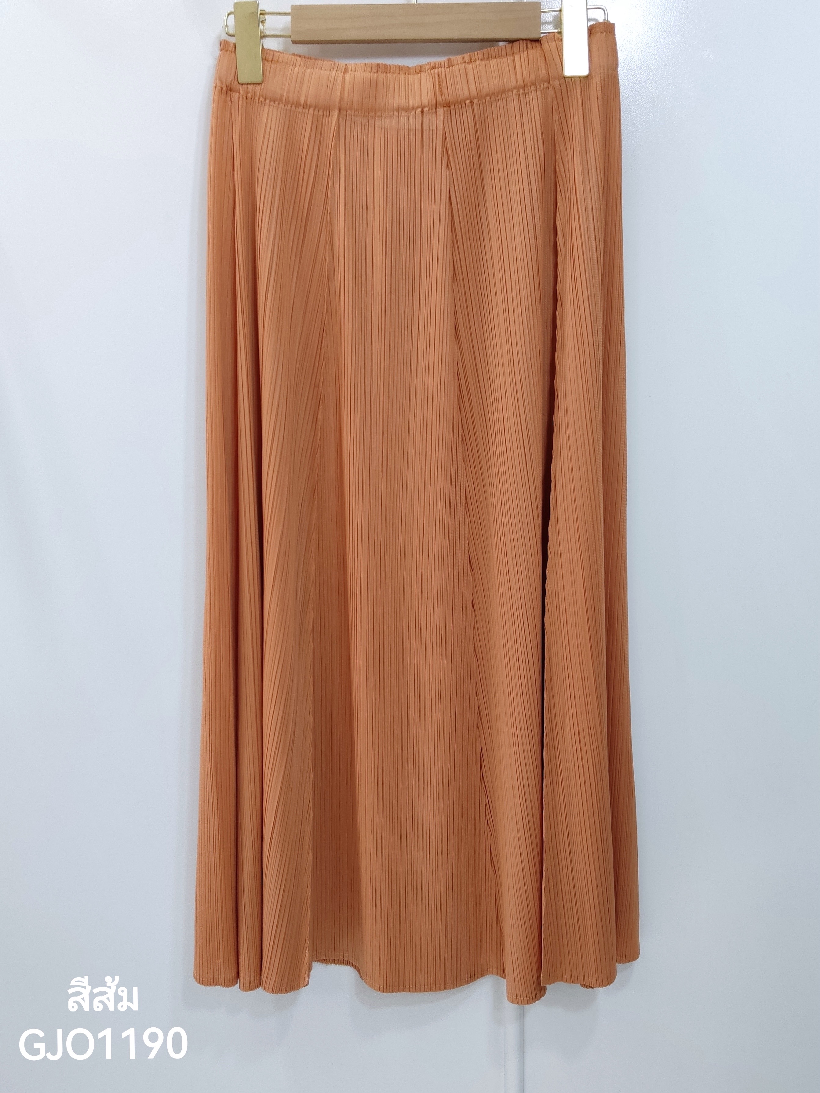 ปรับราคาลง20%!! ยาว 32.5นิ้ว! 2MUAY รุ่น GJO1190 กระโปรงพลีทคุณภาพ FLARE PLEATED SKIRT 8 สี FREE SIZE