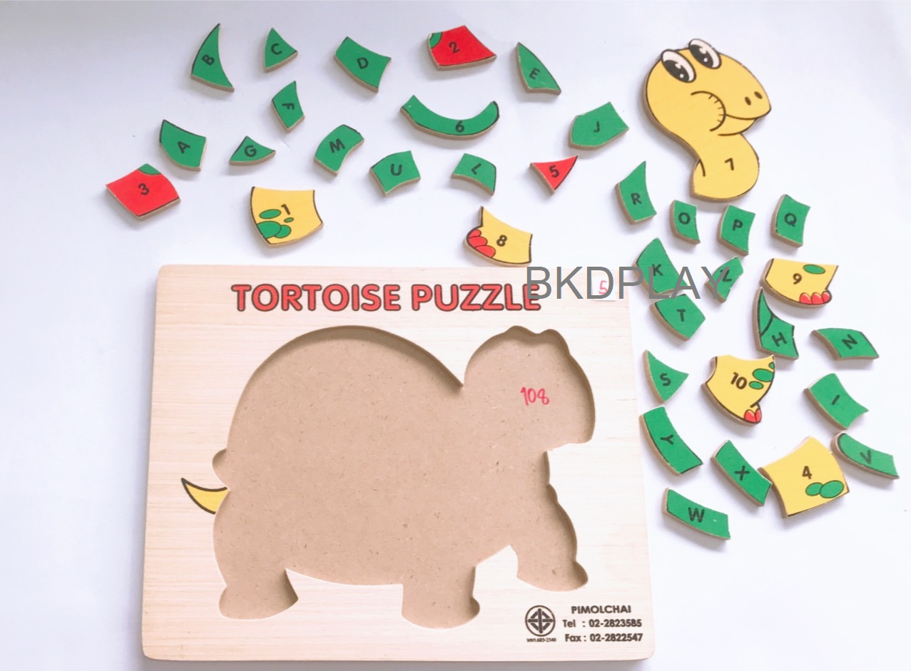 ภาพตัดต่อ ต.เต่าสอน ABC ,ของเล่น, ของเล่นเด็ก ของเล่นไม้, ของเล่นเสริมพัฒนาการ, ของเล่นเด็กอนุบาล, สื่อการสอน