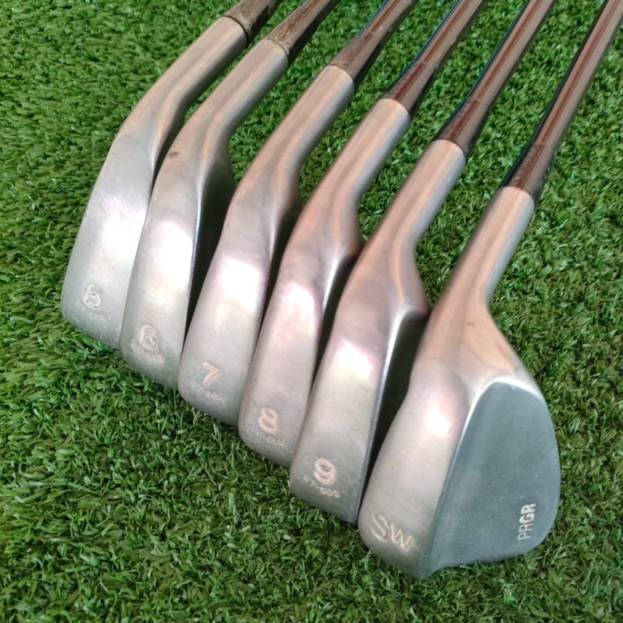 ชุดเหล็ก PRGR เหล็ก 5-9 เเละ SW ก้าน M-37 ประมาณ FLEX R JAPAN ชุดเหล็กแบรนด์ พรีเมี่ยมญี่ปุ่น สภาพสวยเดิม!! ไม้กอล์ฟมือสอง ของแท้ BY NakaraLuxurious