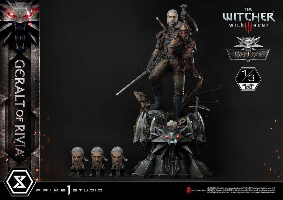 [สั่งจอง]Prime 1 Studio MMW3-01DX 1/3 scale Geralt of Rivia (The Witcher 3) Deluxe Version