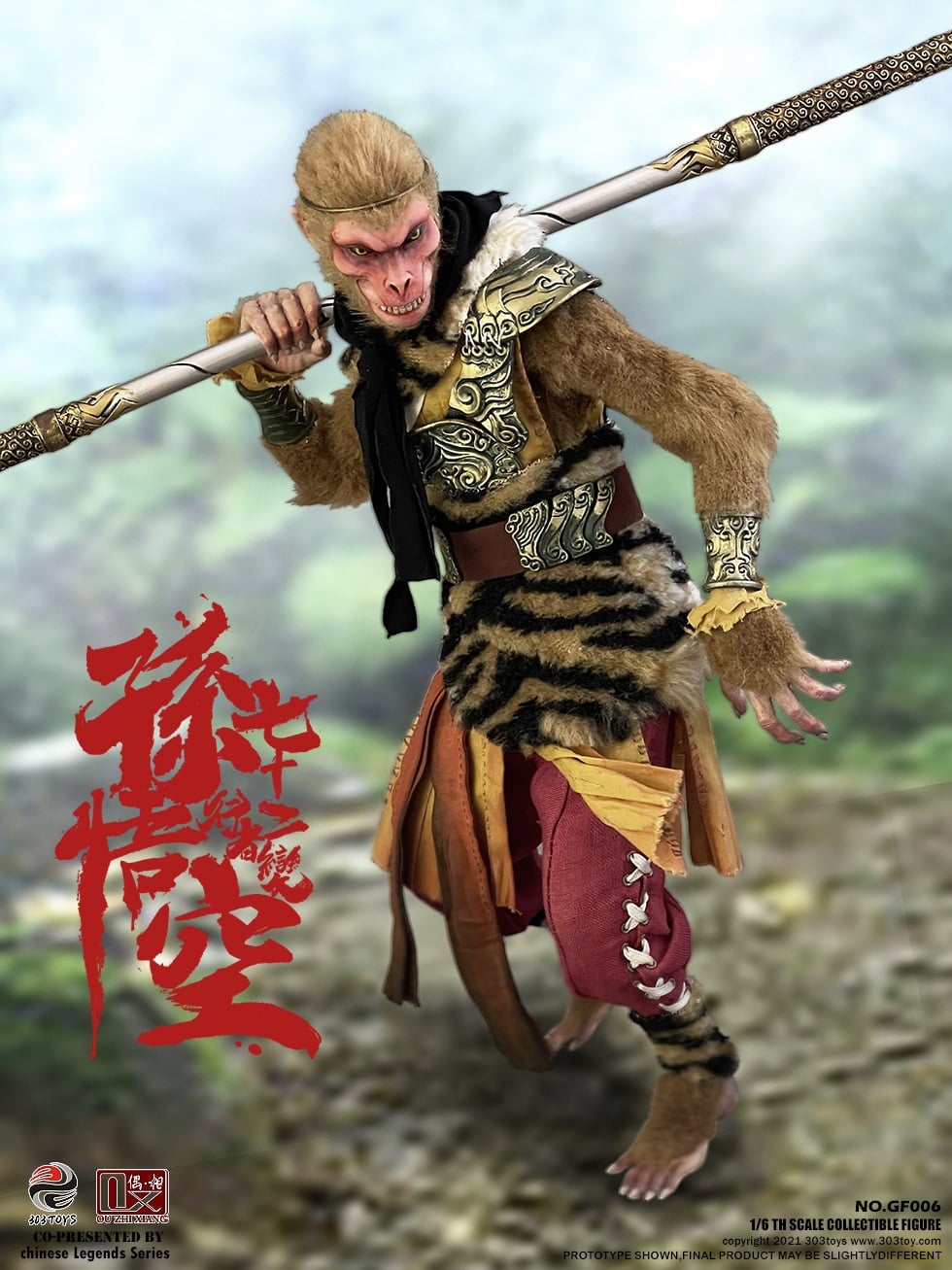 [สั่งจอง]303TOYS X OUZHIXIANG 1/6 : CHINESE LEGENDS SERIES - SNEAKING ON YALONG HILL: SUN WUKONG - 72 METAMORPHOSES