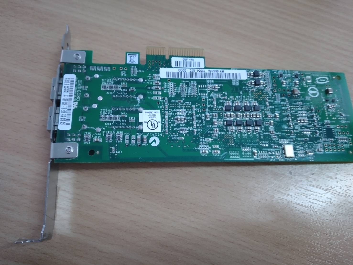 Network Cards px2510401-54 FP QLogic qle2462 PCIe x4 Dual Port Fibre HBA