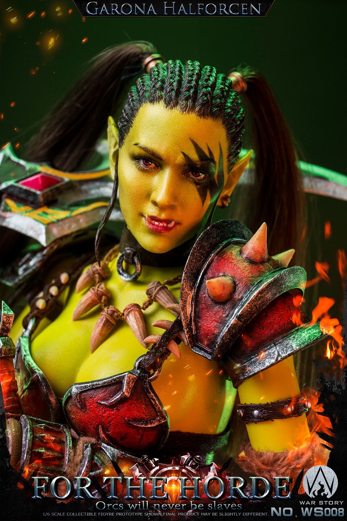 [สั่งจอง]War story WS008 1/6 : Orc Female Assassin for the tribe!