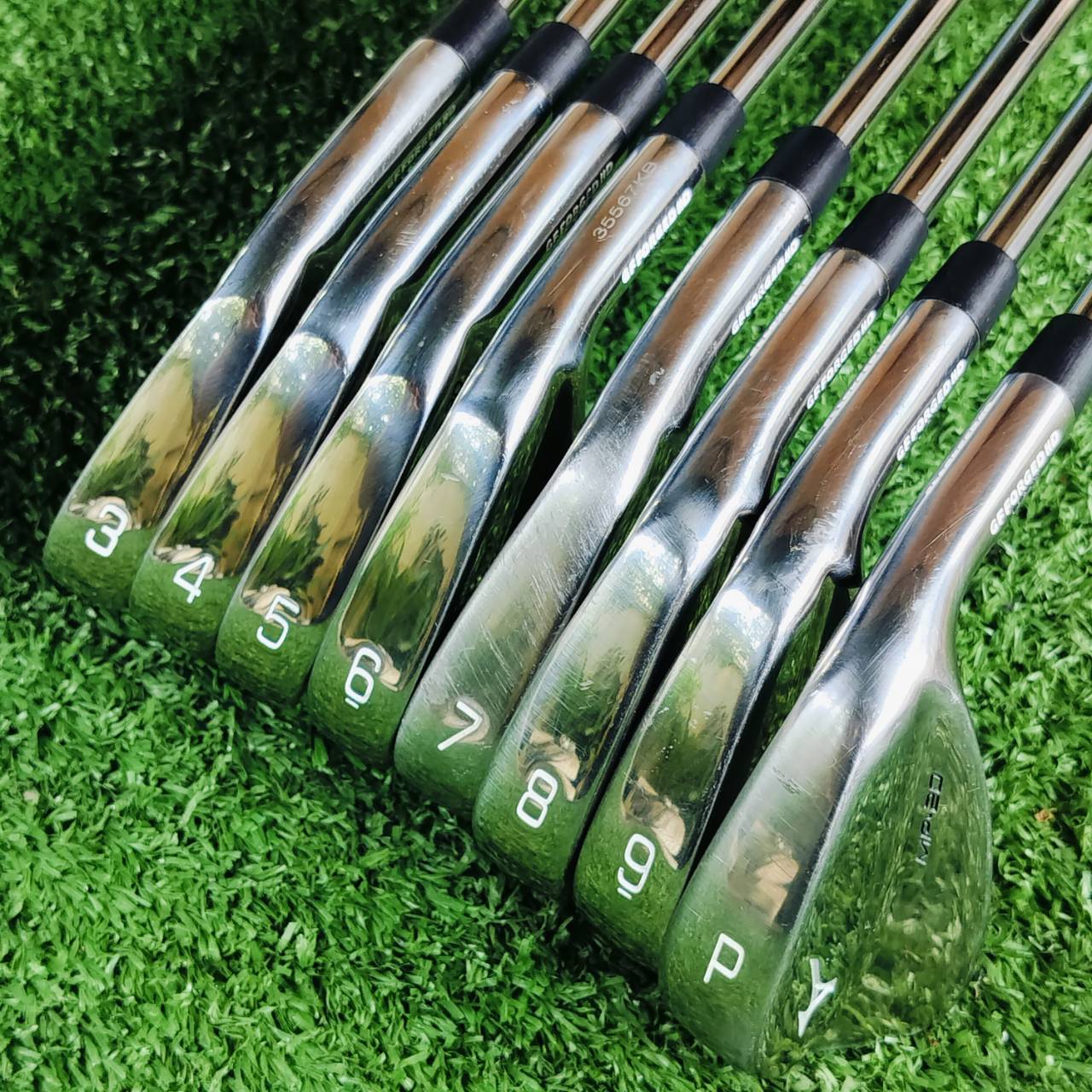 ชุดเหล็ก MIZUNO MP20 วิวัฒนาการจาก DNA ของเหล็กที่เป็นตัวกำหนดเกมกอล์ฟสมัยใหม่ Grain Flow Forged ที่โรงงานในเมืองฮิโรชิม่า ประเทศญี่ปุ่น ไม้กอล์ฟพรีเมี่ยมญี่ปุ่นมือสอง ของแท้ By NakaraLuxurious