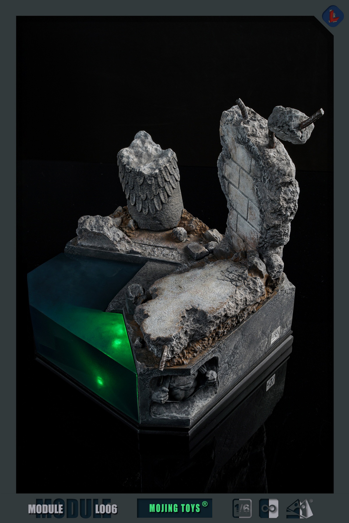 [สั่งจอง] mOjingToys Module series L006 1/6 : BVS Kryptonite Ruins DIORAMA BASE