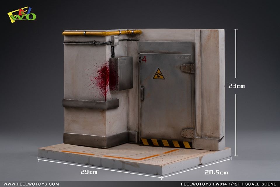 [สั่งจอง]ฉากไดโอรามา ประตูหน้าโรงงานนิวเคลียร์ FEELWOTOYS FW014 1/12 Scene Of Nuclear Factory