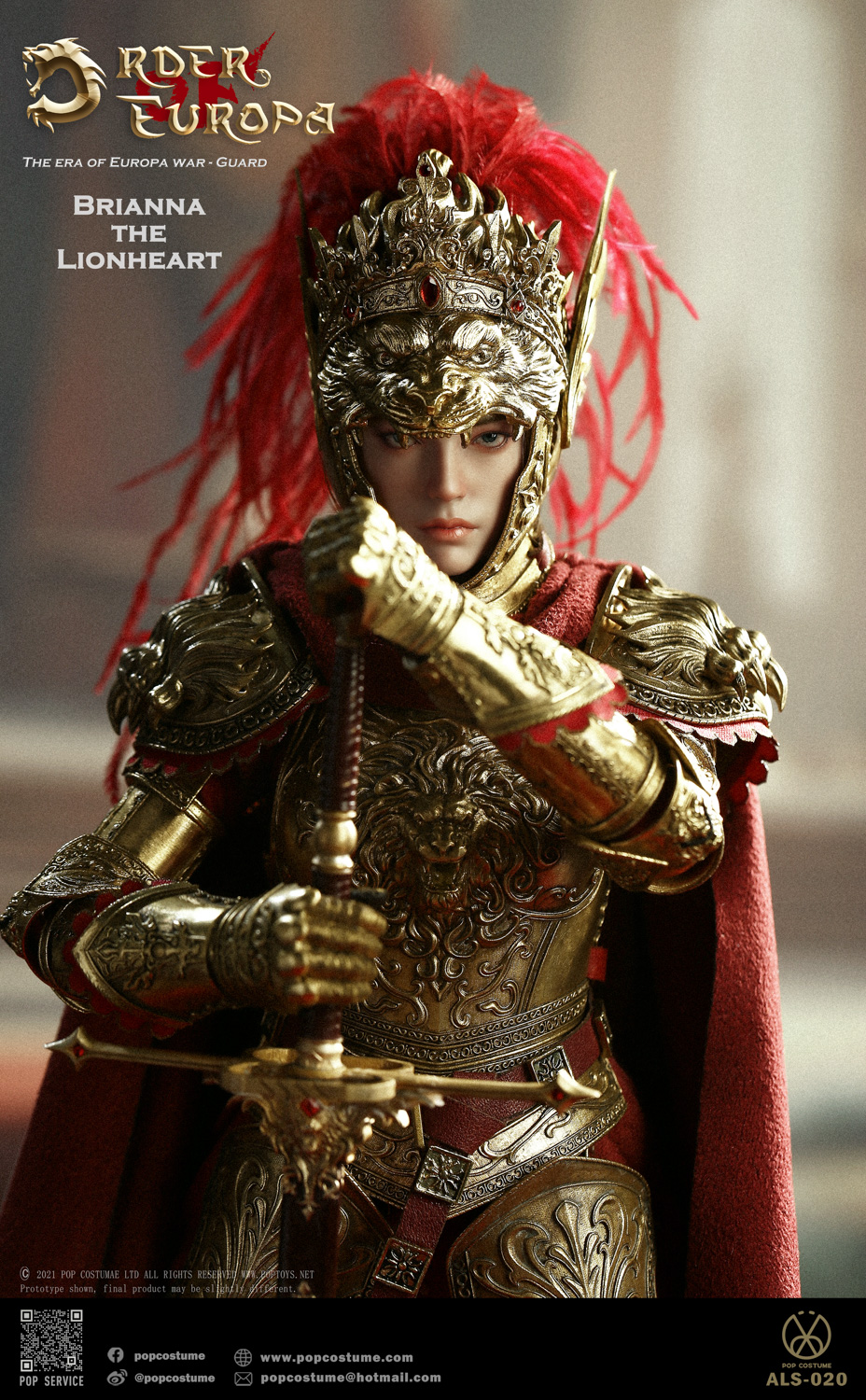 [สั่งจอง]POP COSTUME 1/6 : THE ERA OF EUROPA WAR The Lionheart Brianna