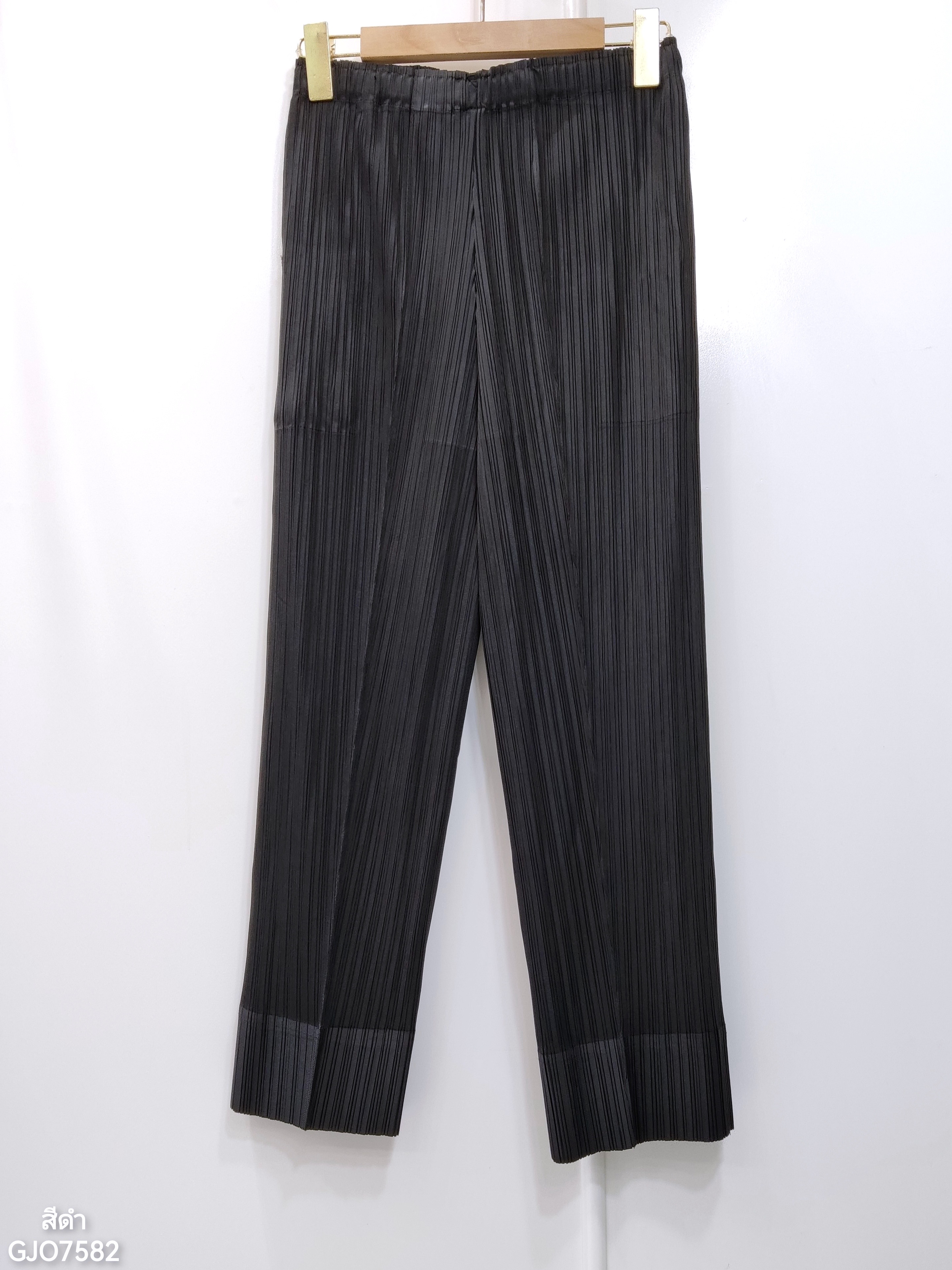 ปรับราคาลง20%!! ยาว34นิ้ว! 2MUAY รุ่น GJO7582 กางเกงพลีทคุณภาพ SLIM TUCK PLEATED PANTS 9 สี FREE SIZE