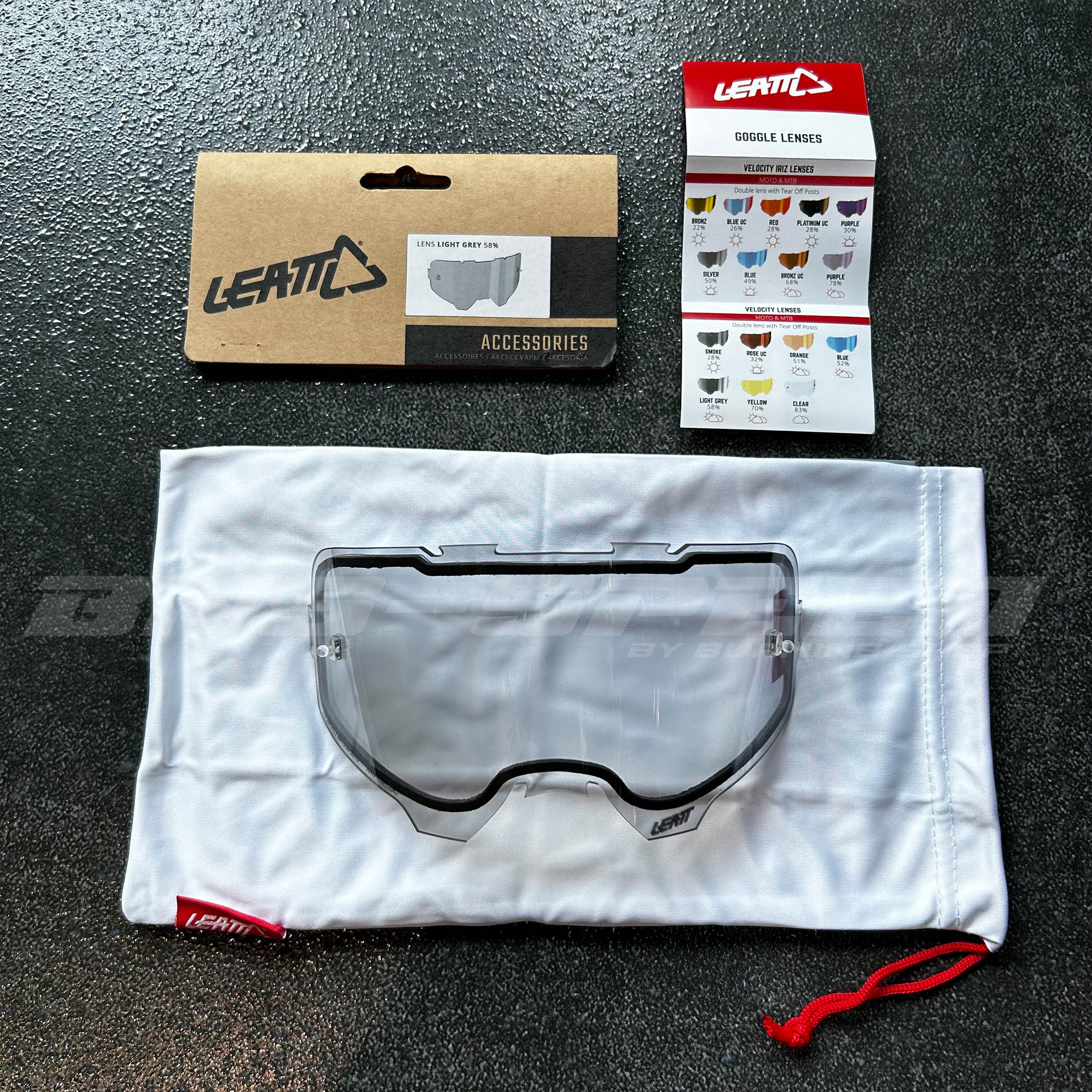 เลนส์แว่น Leatt Enduro Light Grey 58%
