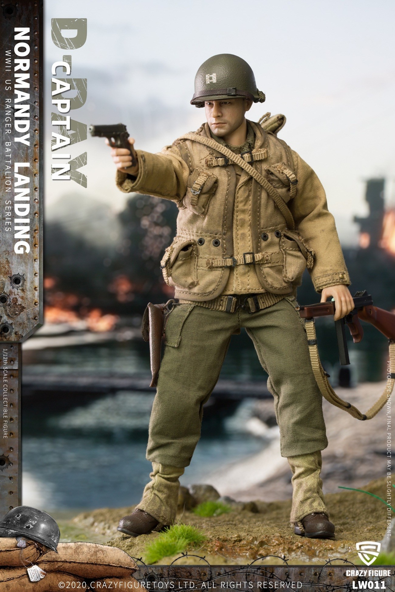 [สั่งจอง]Crazy Figure 1/12 : WWII U.S. Rangers On D-Day