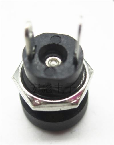 [ 5 ชิ้น ] DC jack ตัวเมีย DC power socket DC-022B socket 5.5*2.5MM thread with nut (female DC jack)