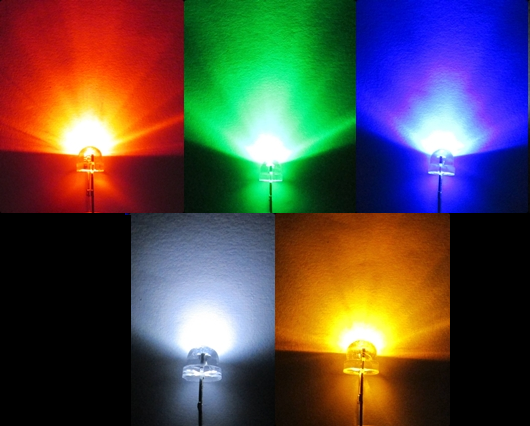 [5ชิ้น] LED แบบ super bright ขนาด 5MM [เลือกสี]