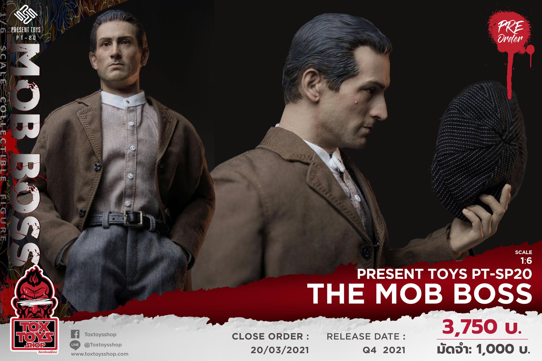[สั่งจอง]PRESENT TOYS PT-sp20 1/6 : The Mob Boss