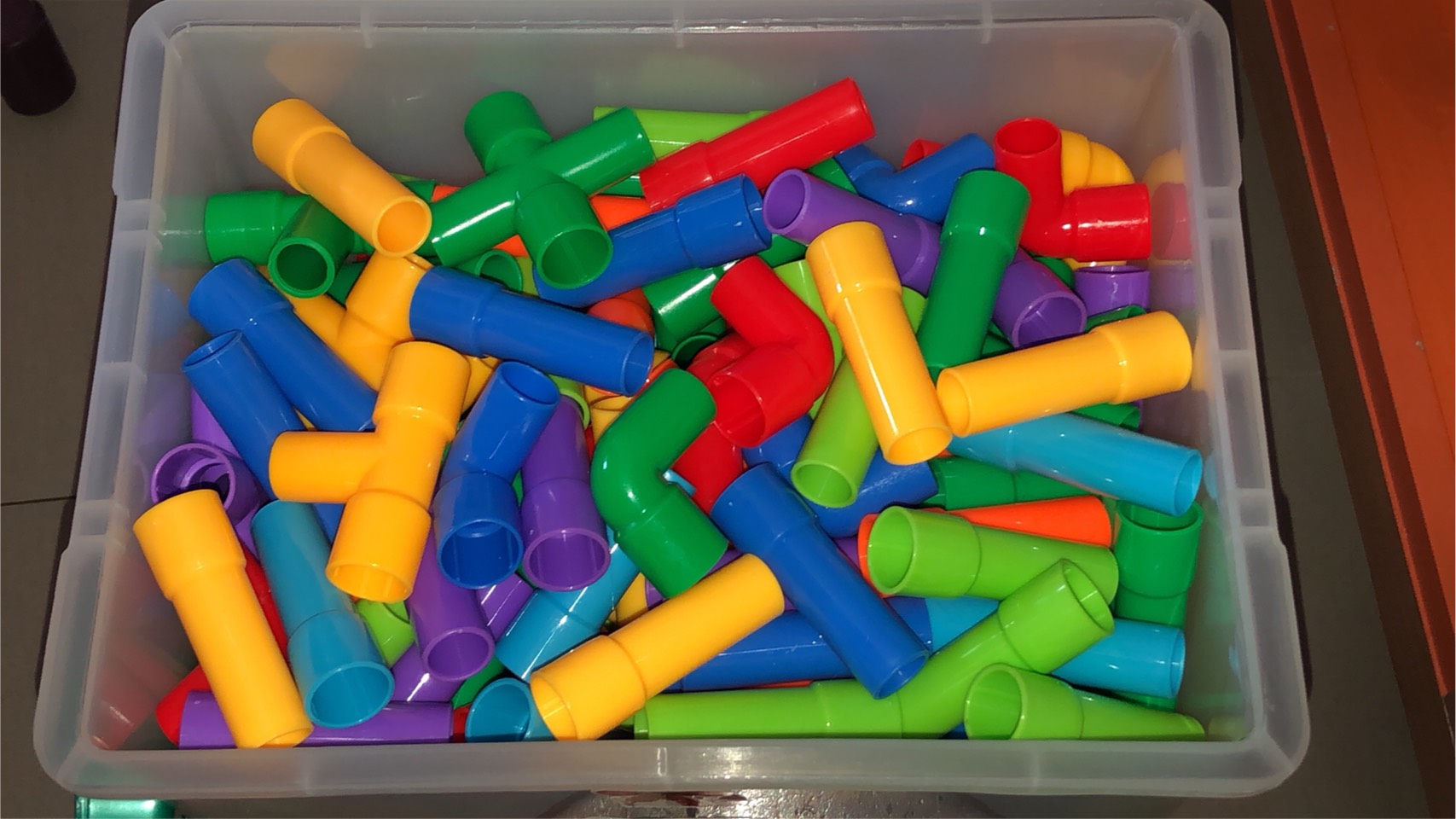 ตัวต่อรูปท่อ130 ชิ้น ,ตัวต่อท่อ ของเล่นเสริมพัฒนาการ, ของเล่นเด็กอนุบาล, สื่อการสอนเด็กอนุบาล