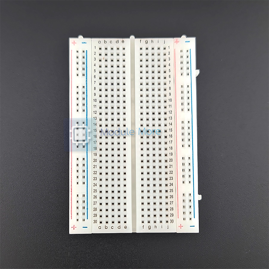 Breadboard 400 holes บอร์ดทดลอง Mini Solderless PCB Breadboard Universal Test Breadboard