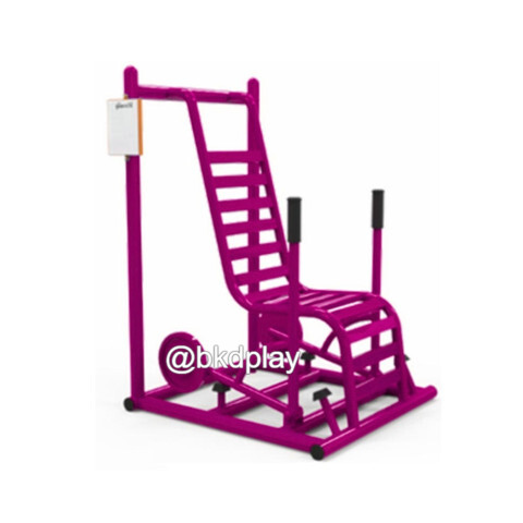 เครื่องออกกำลังกายกลางแจ้งผู้ใหญ่, บริหารแขน-หัวไหล่-หน้าอก (แบบนั่งดันยกน้ำหนัก) ,ลานกีฬาอเนกประสงค์ สวนสาธารณะ ,เทศบาล,หมู่บ้าน,ผลิตในไทย, สั่งทำตามสีที่ต้องการได้ ขนาด 100 x 100 x 120 ซม.