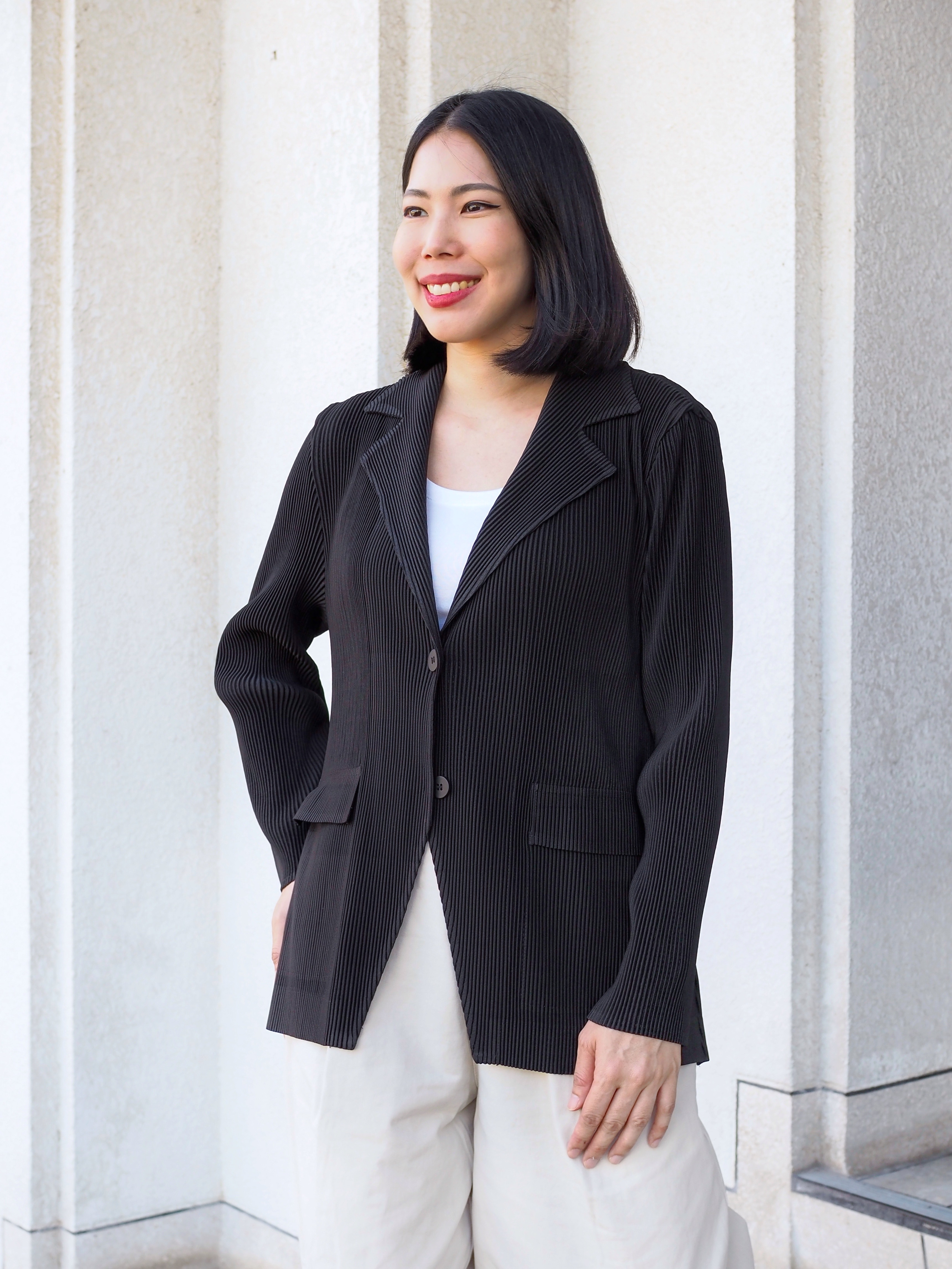 เพิ่มสีใหม่!! 2MUAY รุ่น GJO5131-9 เสื้อคลุมพลีทคุณภาพ THICK V NECK LONG SLEEVE PLEATED CARDIGAN 10 สี FREE SIZE