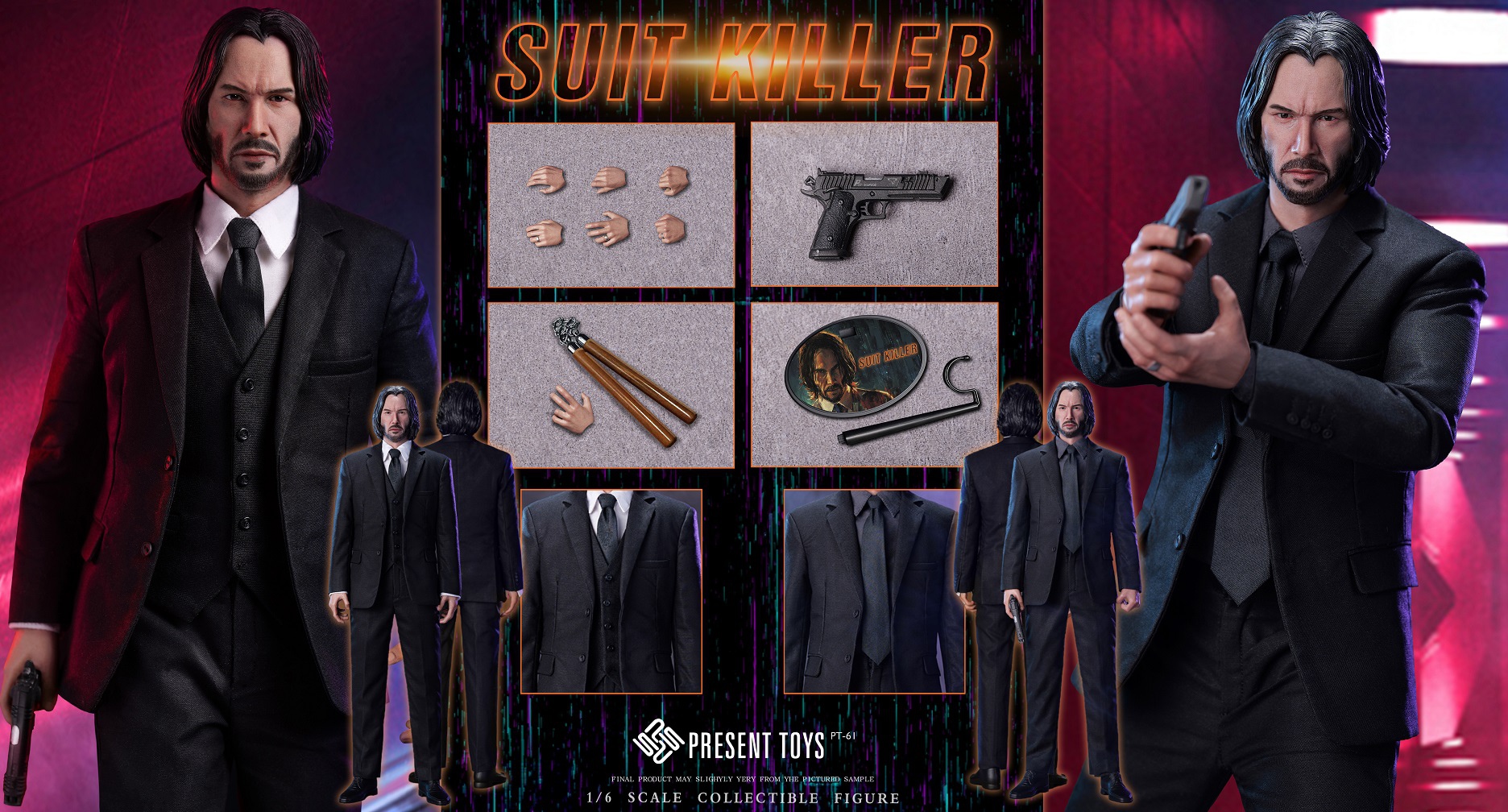 [พร้อมส่ง]PRESENT TOYS PT-sp61 1/6 ：Suit Killer