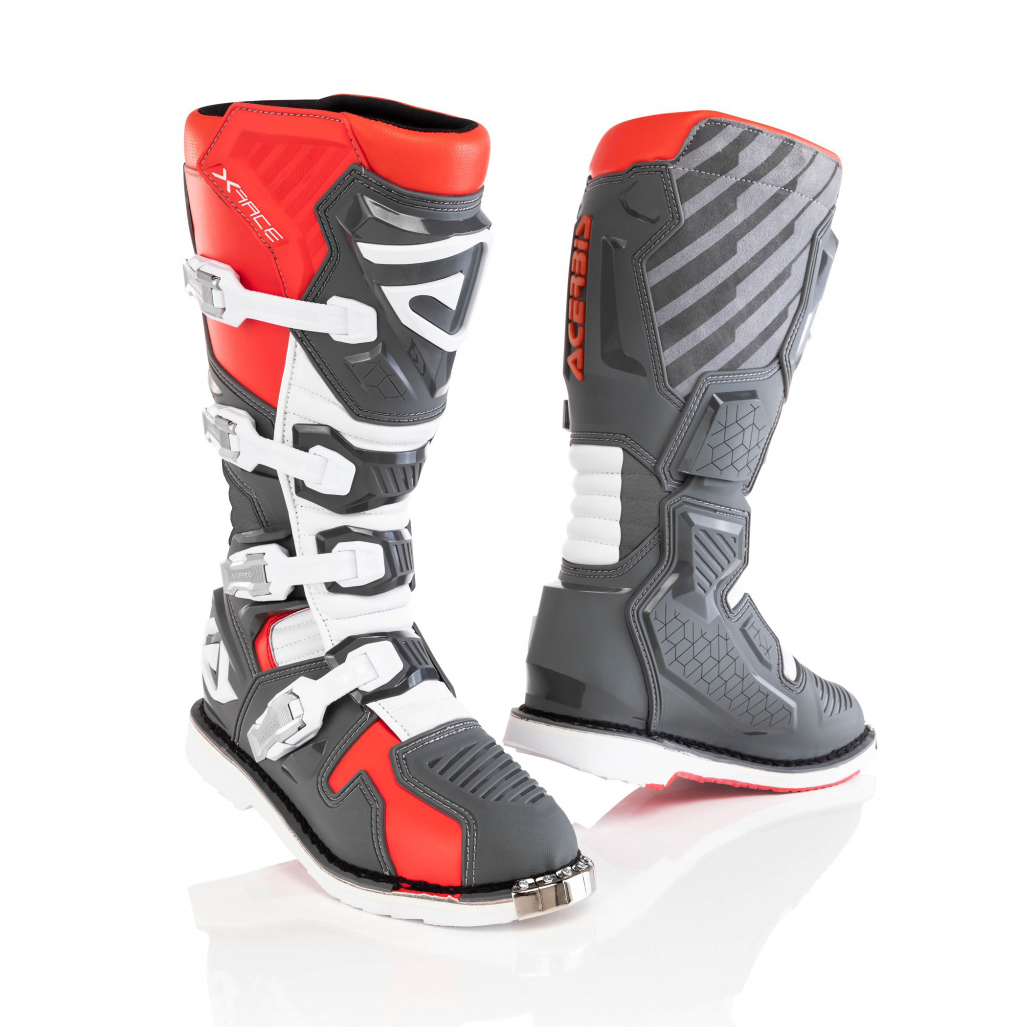 รองเท้า Acerbis X-Race Boots - Red/Grey