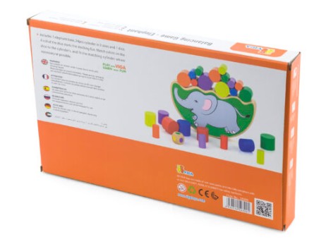 บล็อกไม้ สมดุลรูปช้างน้อย ของเล่นไม้, ของเล่นเสริมพัฒนาการ, ของเล่นเด็ก, สื่อการสอนประถม พร้อมส่ง