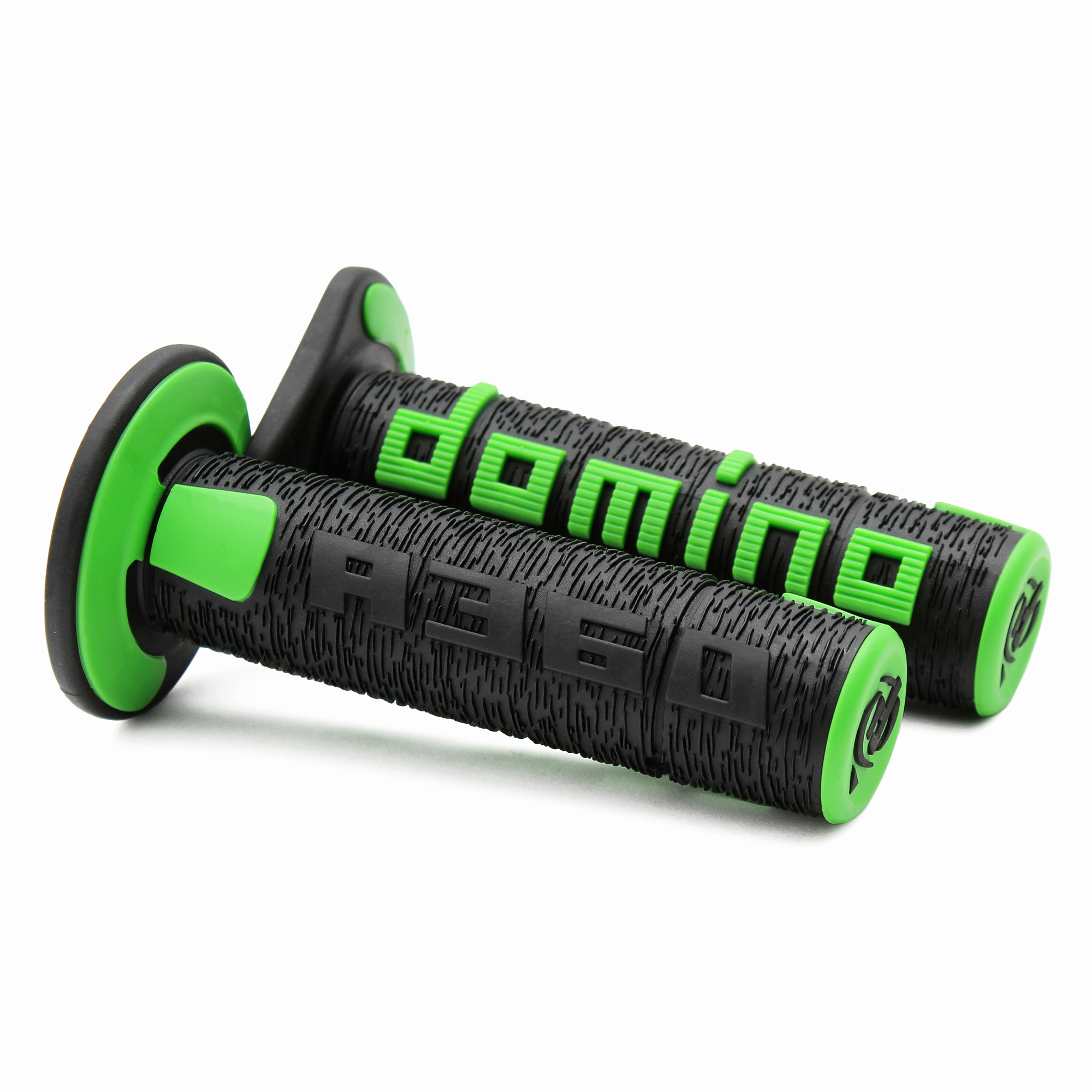 ปลอกแฮนด์ Domino A360 ปลายปิด - Black/Green