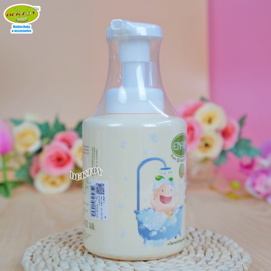 ENFANT อองฟองต์ โฟมมูสอาบน้ำสระผม ออแกนิค พลัส แชมพู แอนด์ บอดี้ วอช โฟม มูส 400 มล.