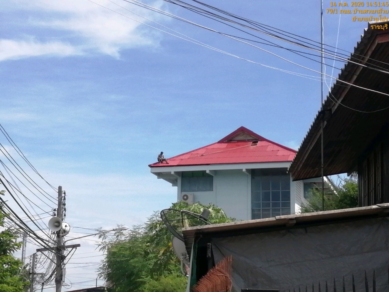 งานเปลี่ยนหลังคาโรงเรียนรัตนราษฎร์บำรุง จ.ราชบุรี