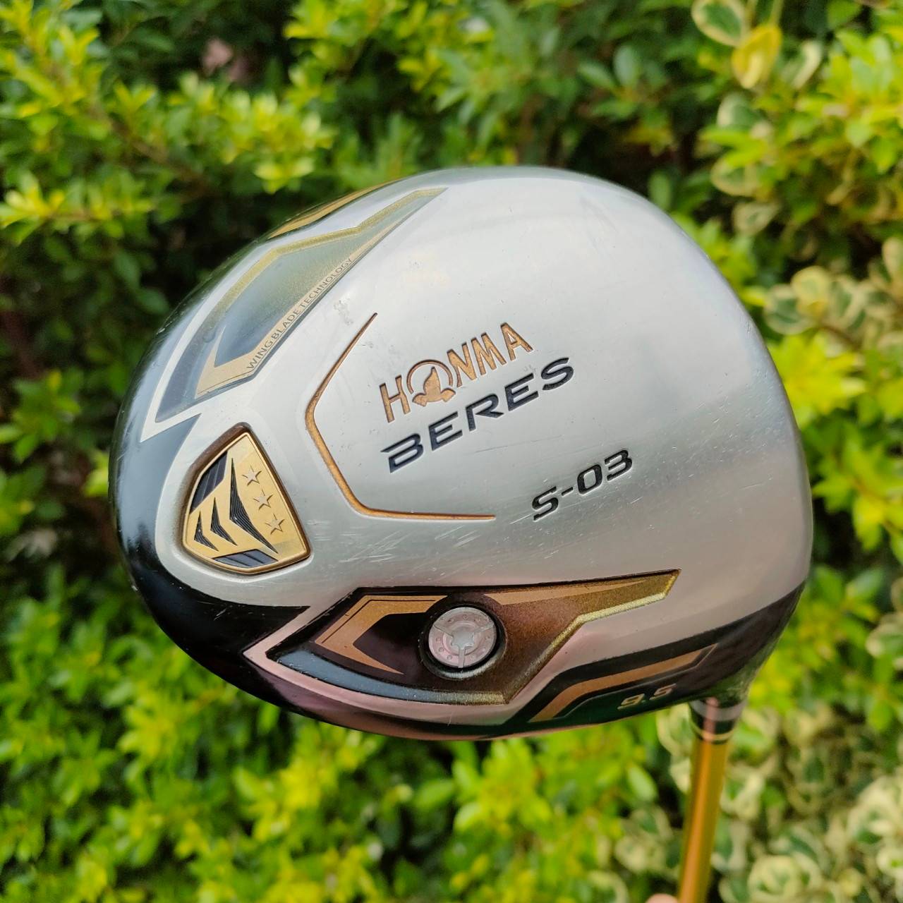 DRIVER HONMA BERES S-03 องศา 9.5 ก้าน ARMRQ 8 FLEX R ** ก้านระดับ 3 ดาว ** คุณภาพสูงจัดหาในท้องตลาดไม่ได้ ตีดีมาก!!! ไม้กอล์ฟมือสอง ของแท้ BY NakaraLuxurious