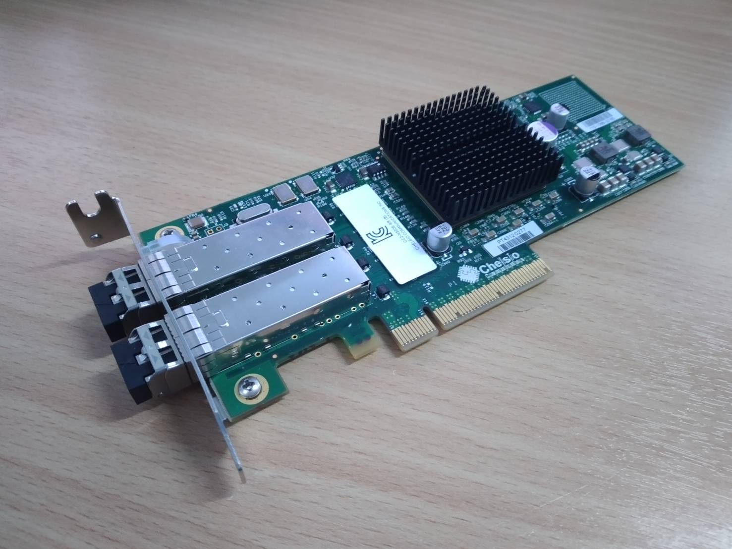 Chelsio CC2-N320E-SR 110-1088-30 10GB Dual Port PCIe OPT Server LP Adapter Card พร้อมโมดูล