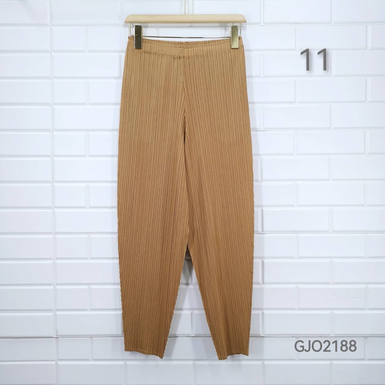 ยาว 34นิ้ว!! 2MUAY รุ่น GJO2188 กางเกงผู้หญิง กางเกงอัดพลีทคุณภาพ 12สี FREE SIZE CASUAL FIT PLEATES PANTS