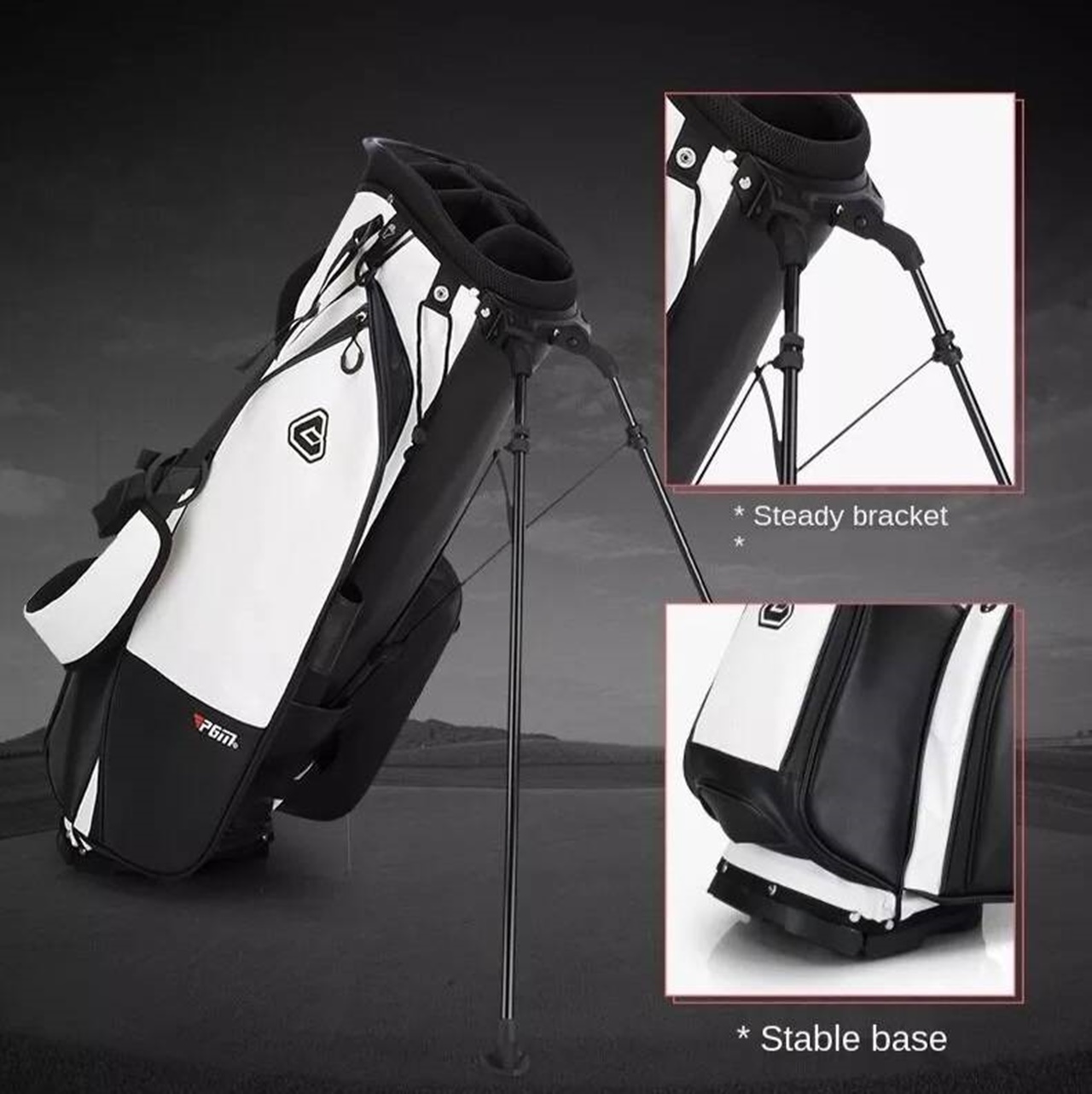🏌♂️ ถุงกอล์ฟ PGM QB073 กันน้ำ 100% ขาตั้งแข็งแรงมาก