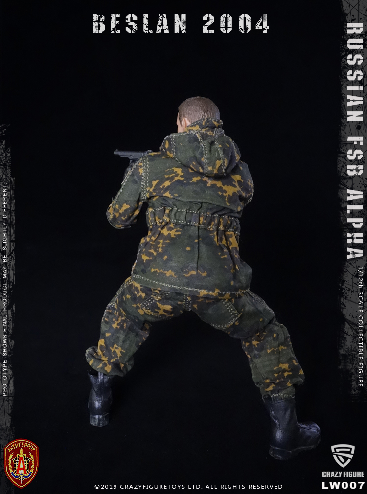 [สั่งจอง] Crazy Figure LW007 1/12 Russian Alpha Special Forces Heavy Shield